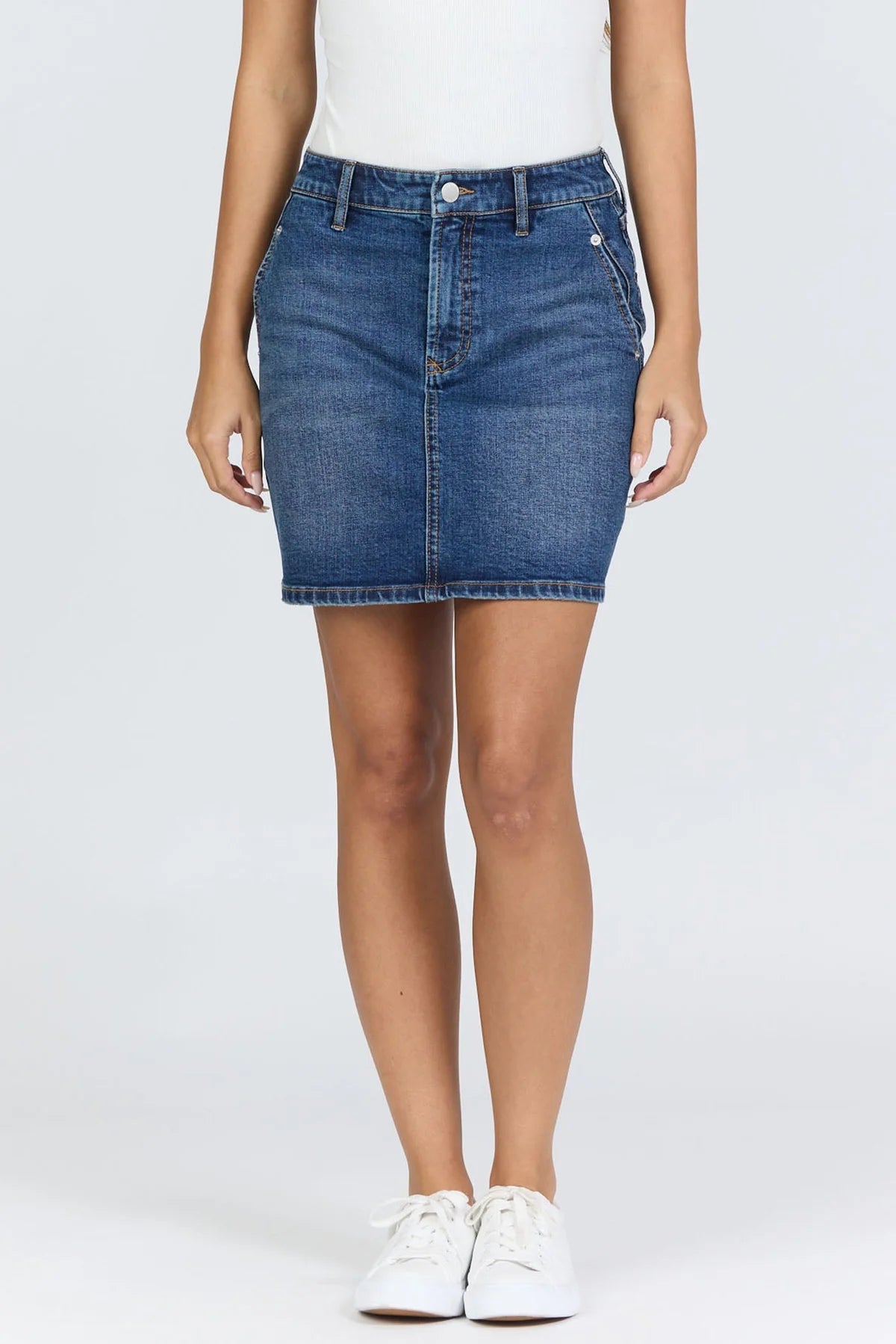 Dear John Quinn Jorja High Rise Mini Denim Skirt
