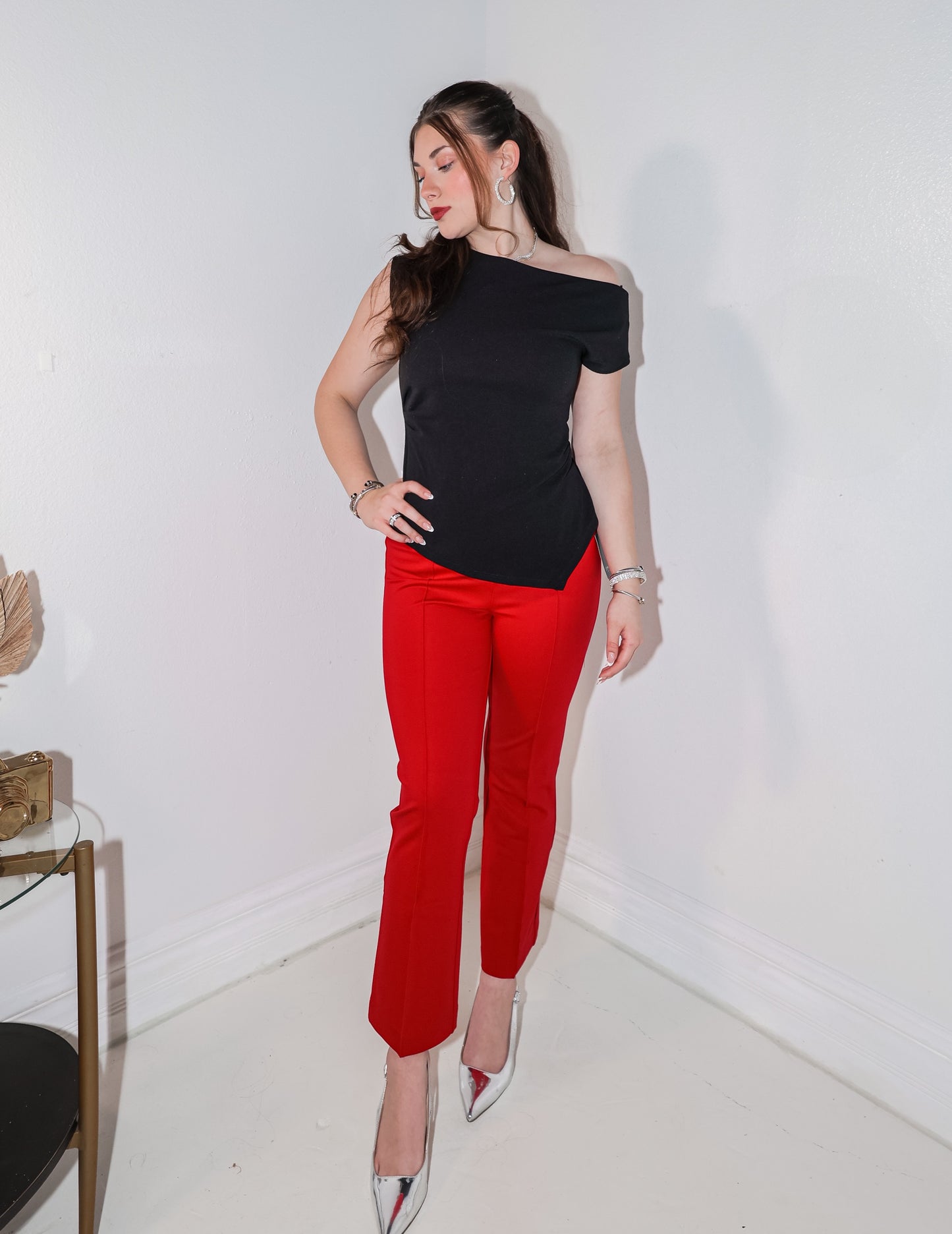 Vienna Drape Asymmetrical Top