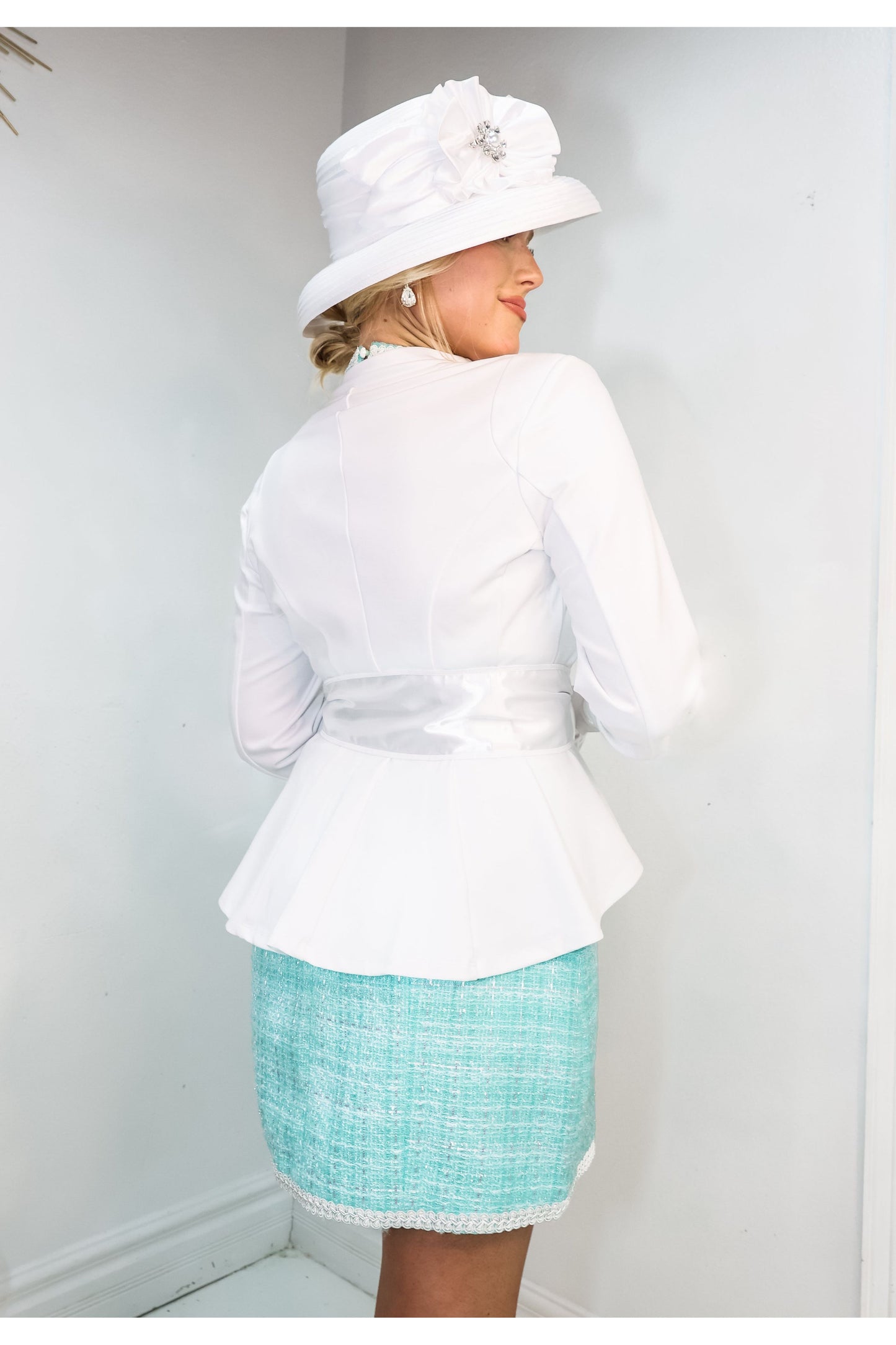 Aqua Serenity Woven Dress