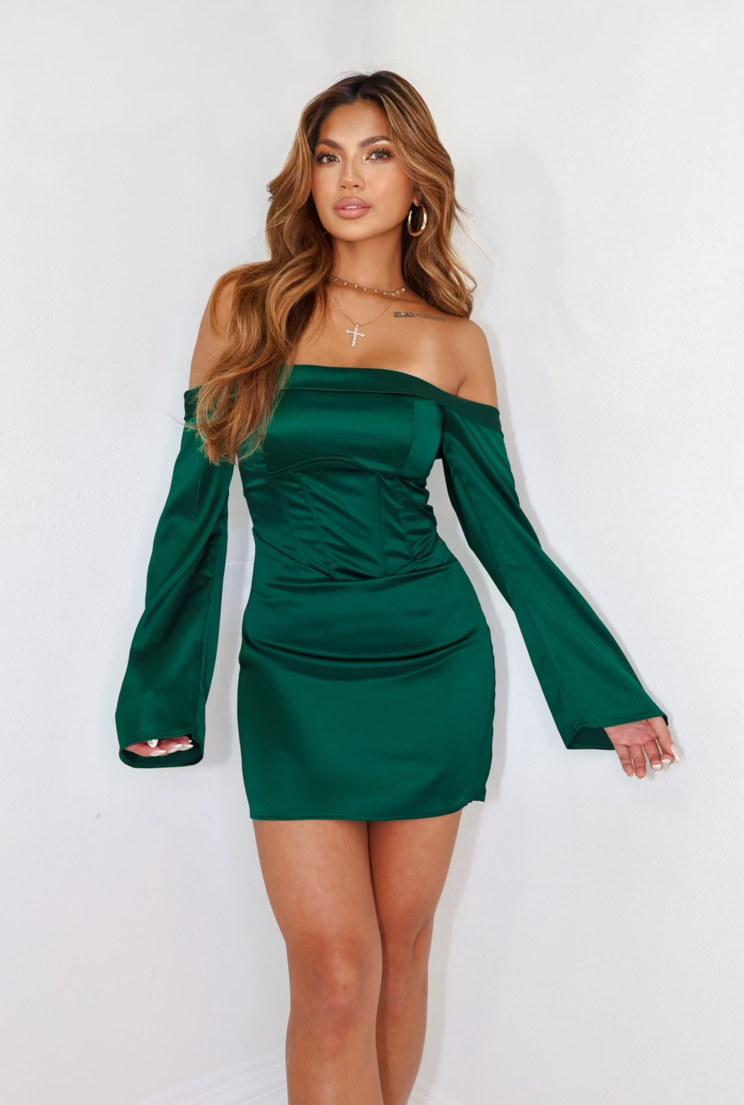 Satin Secrets Corset Dress KCoutureBoutique Satin Secrets Corset Dress KCoutureBoutique