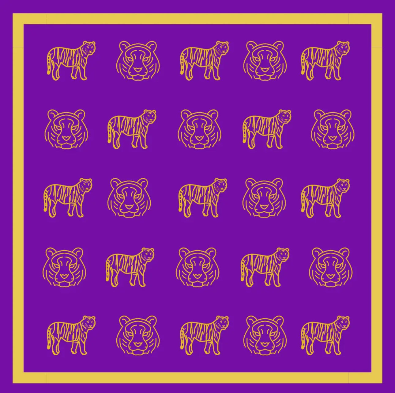 LSU Bandana Gameday Scarf