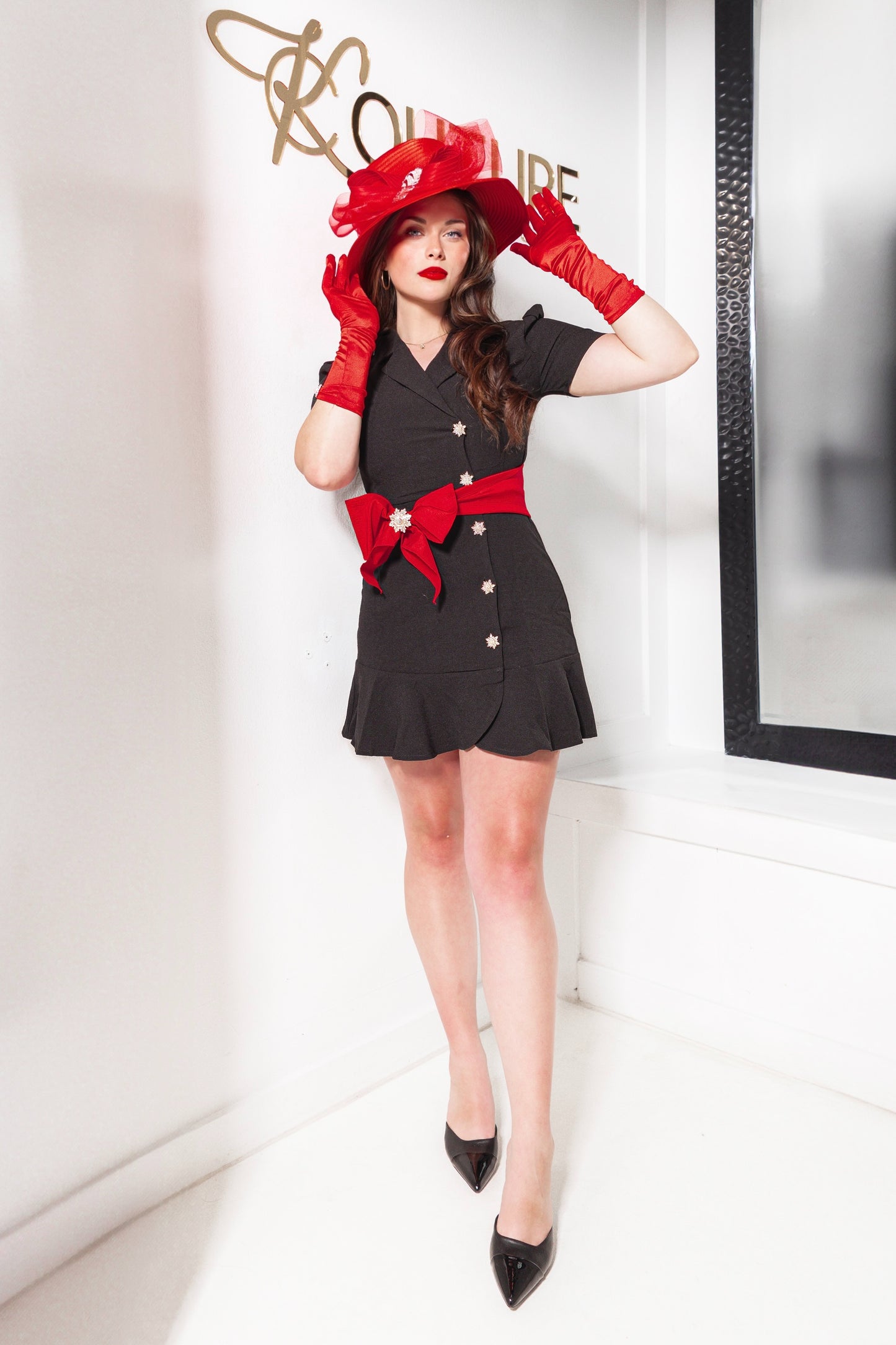 Lead Role Collared Wrap Dress