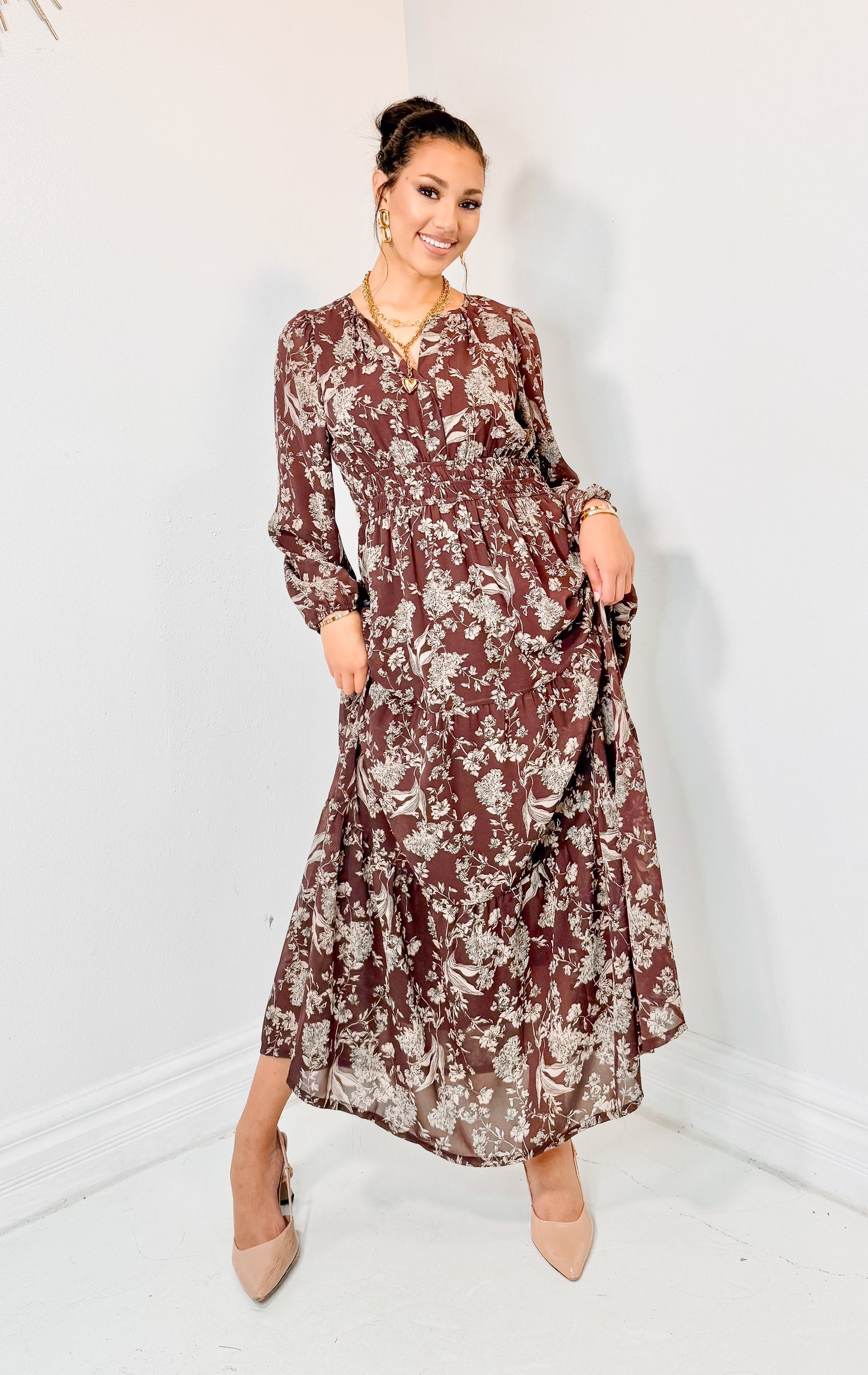 Letters To Autumn Tiered Maxi Dress