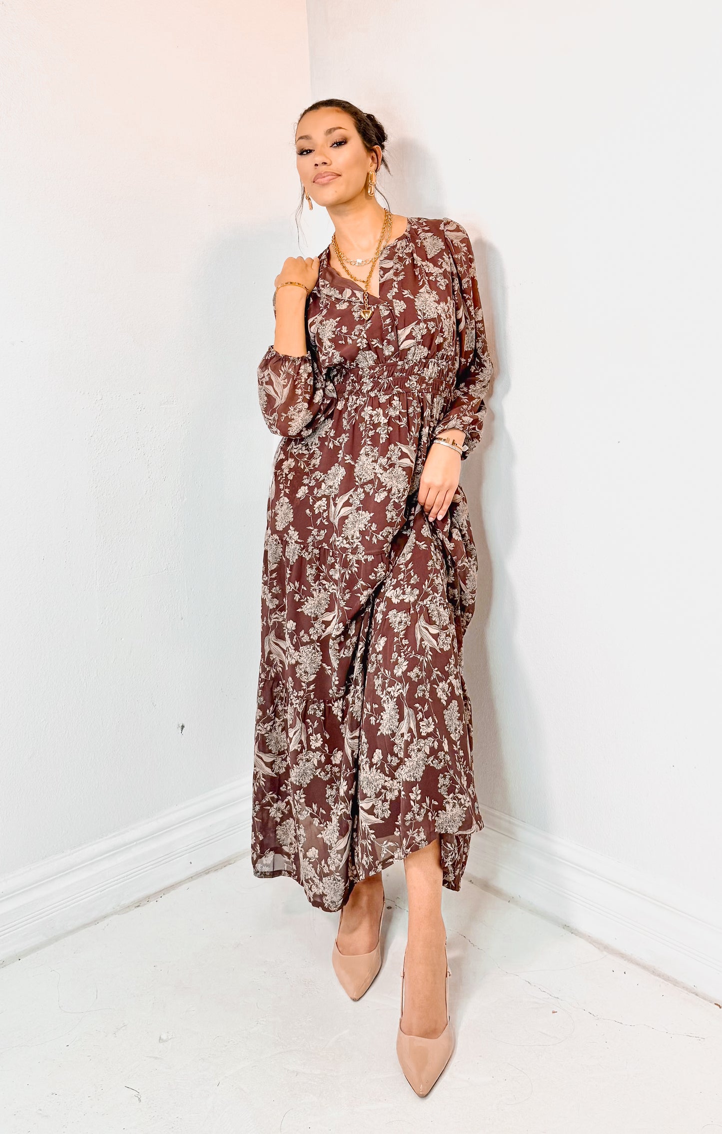 Letters To Autumn Tiered Maxi Dress