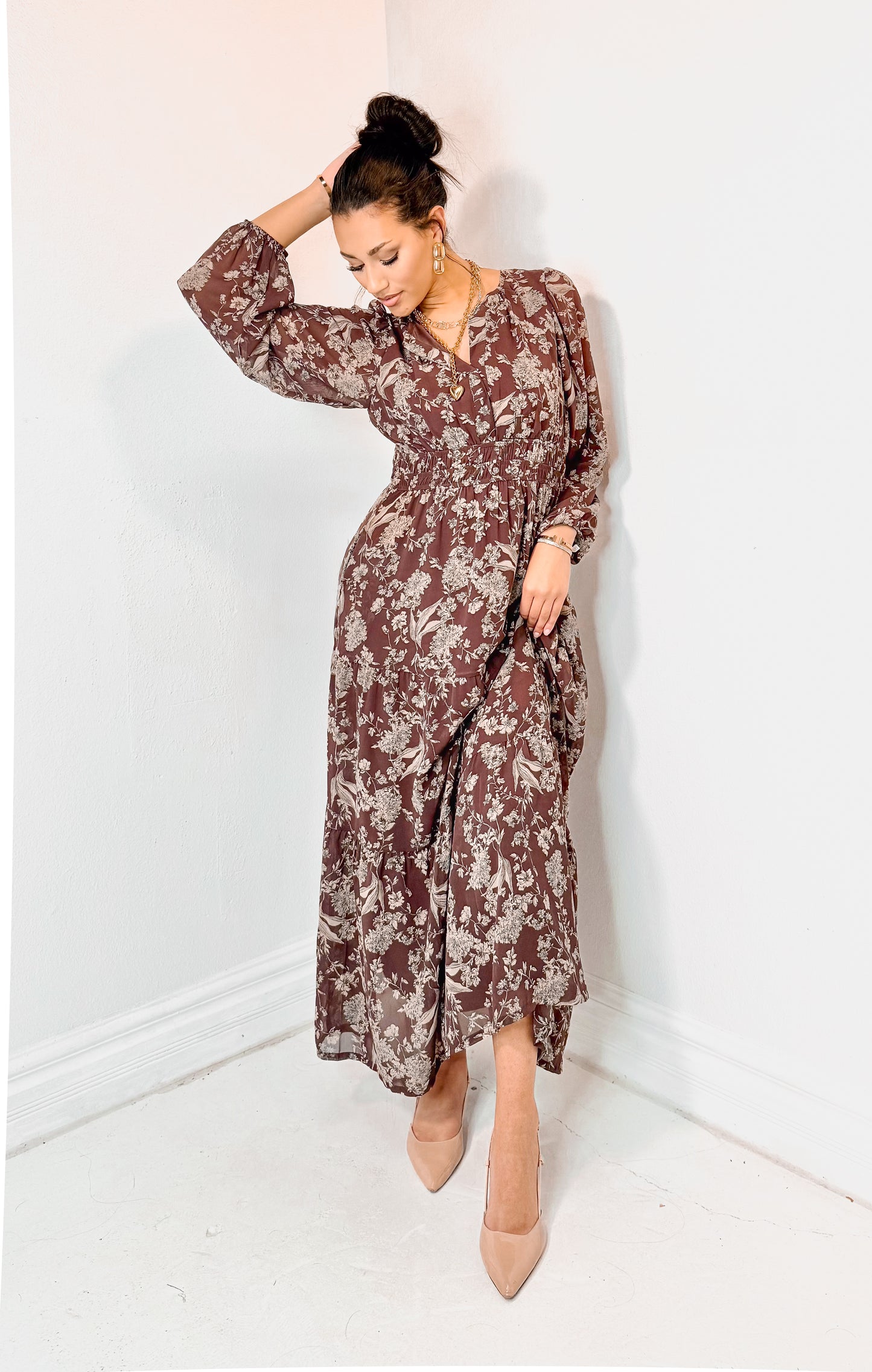 Letters To Autumn Tiered Maxi Dress