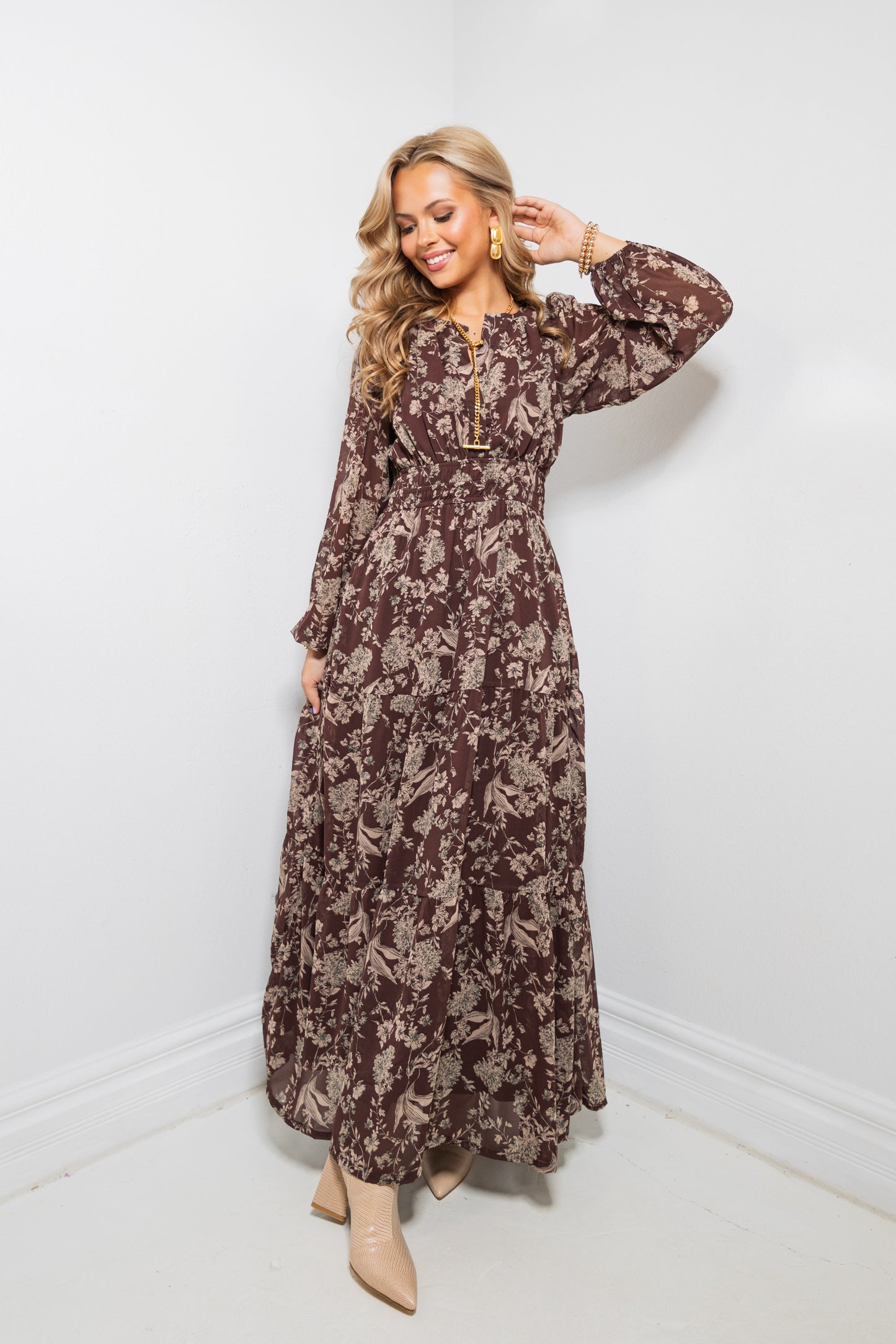 Letters To Autumn Tiered Maxi Dress