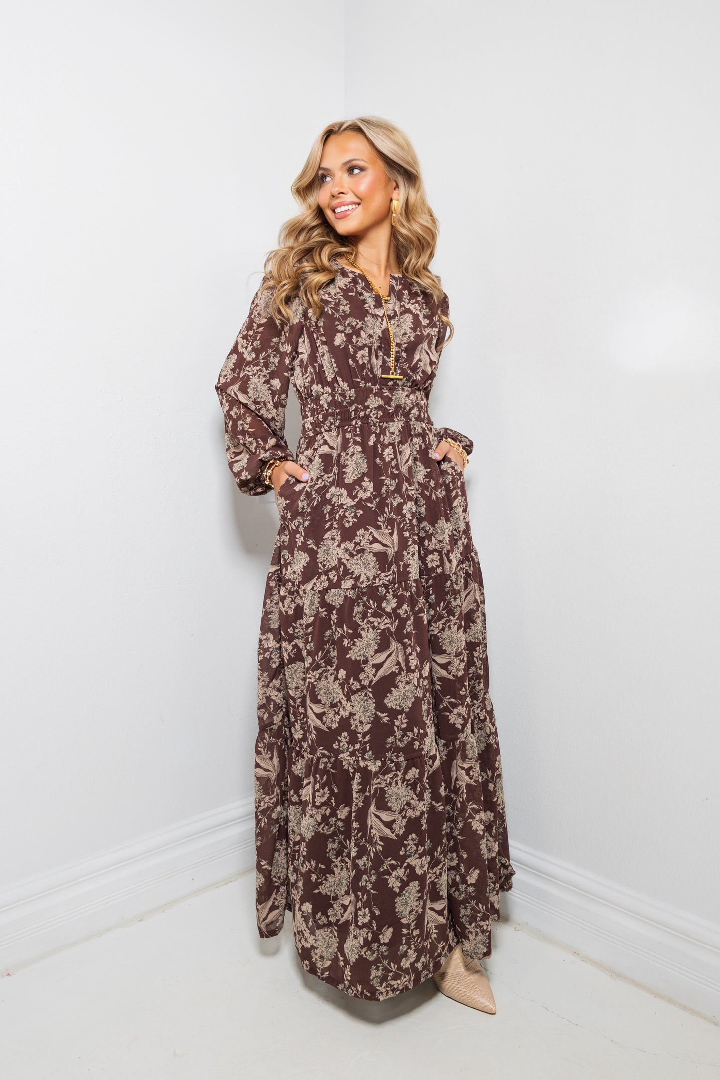 Letters To Autumn Tiered Maxi Dress
