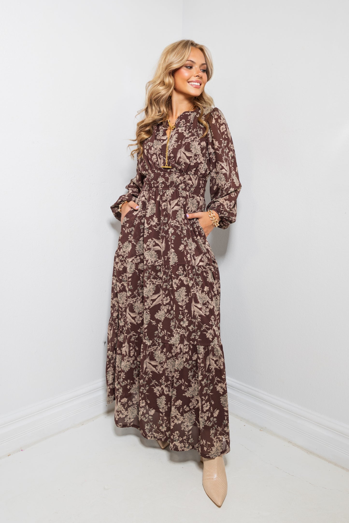 Letters To Autumn Tiered Maxi Dress