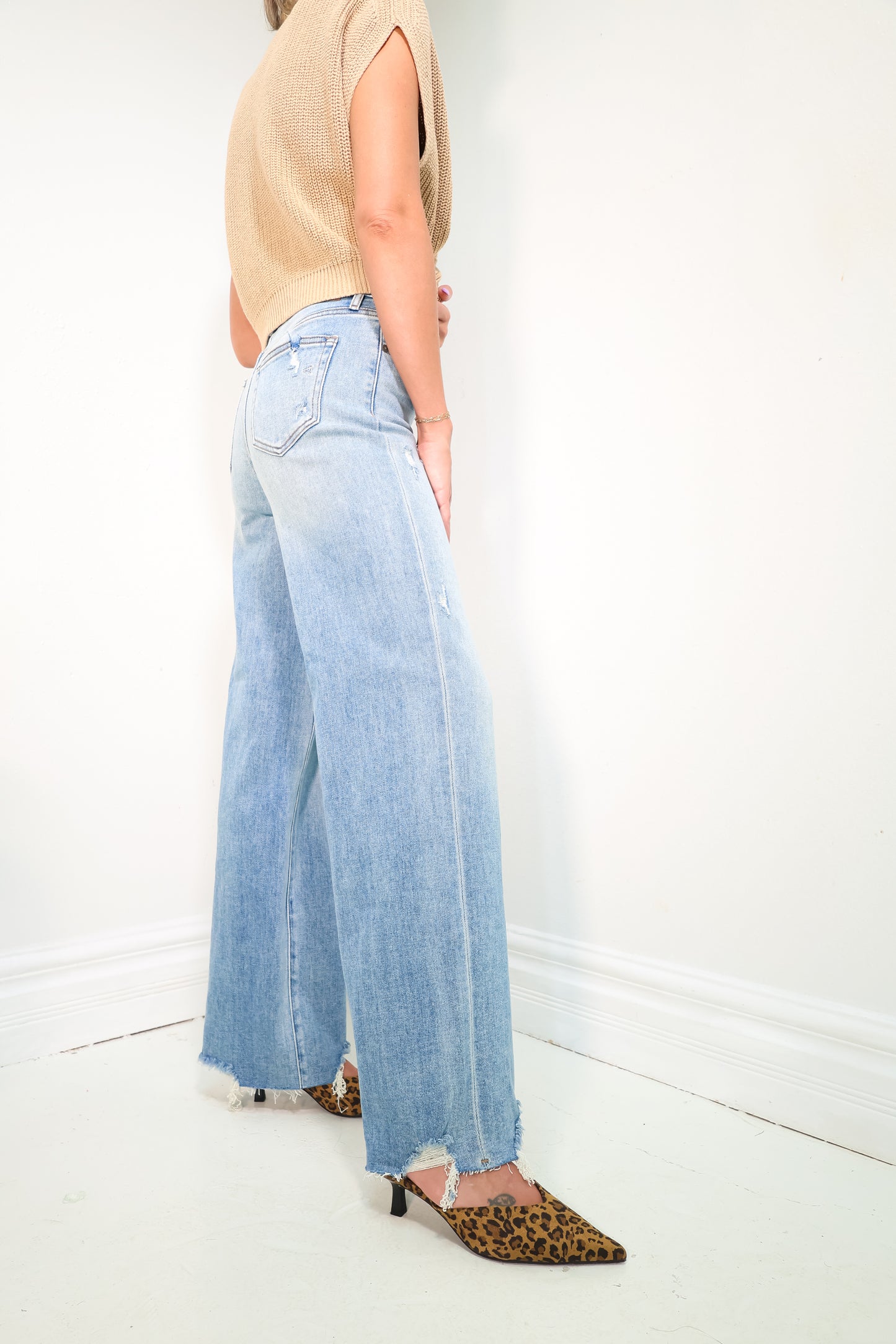 Hidden High Waisted Logan Dad Jeans