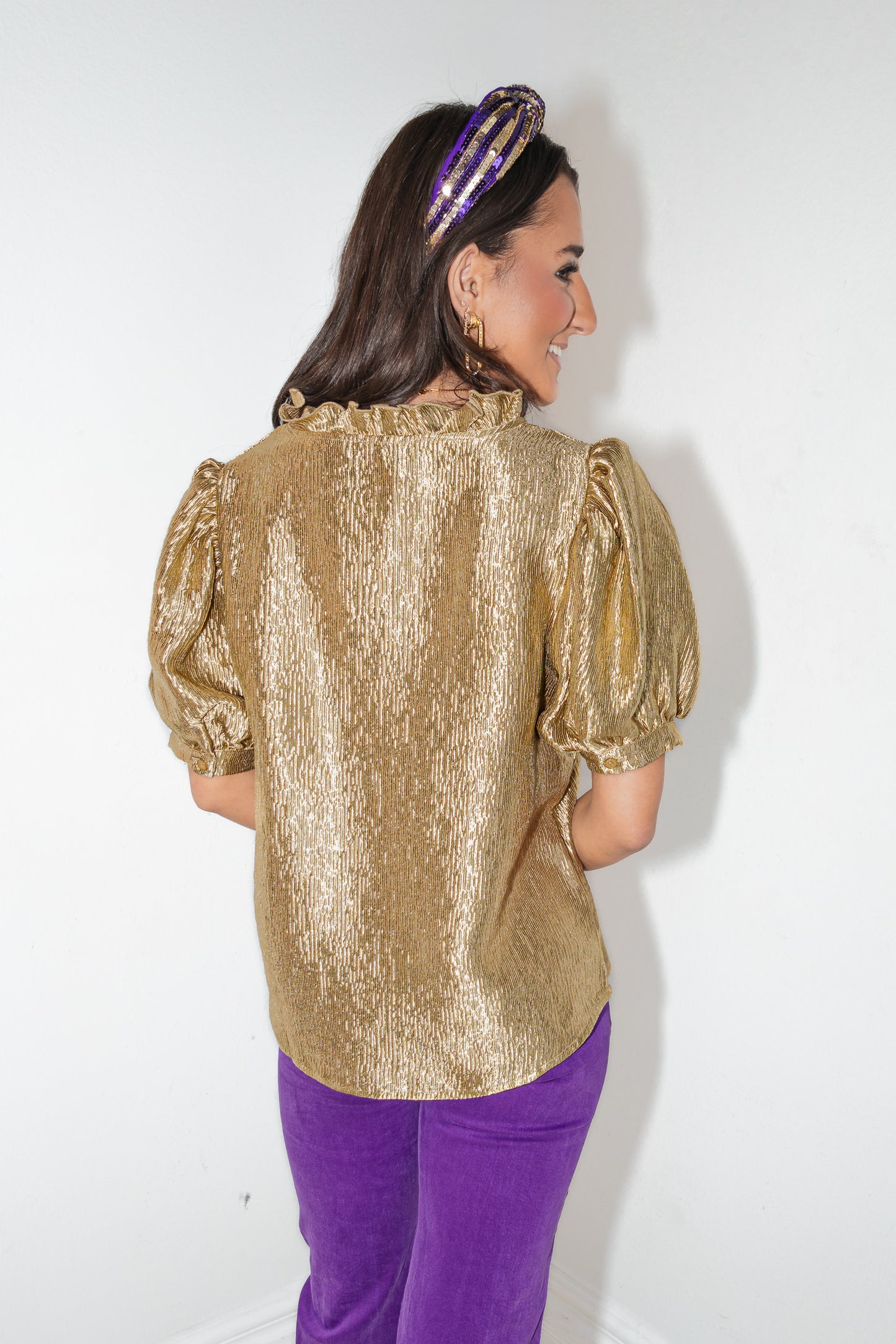 Luminous Luxe Puff Sleeve Top