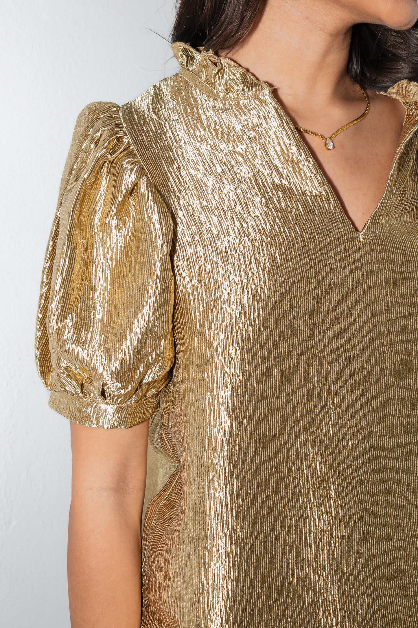 Luminous Luxe Puff Sleeve Top