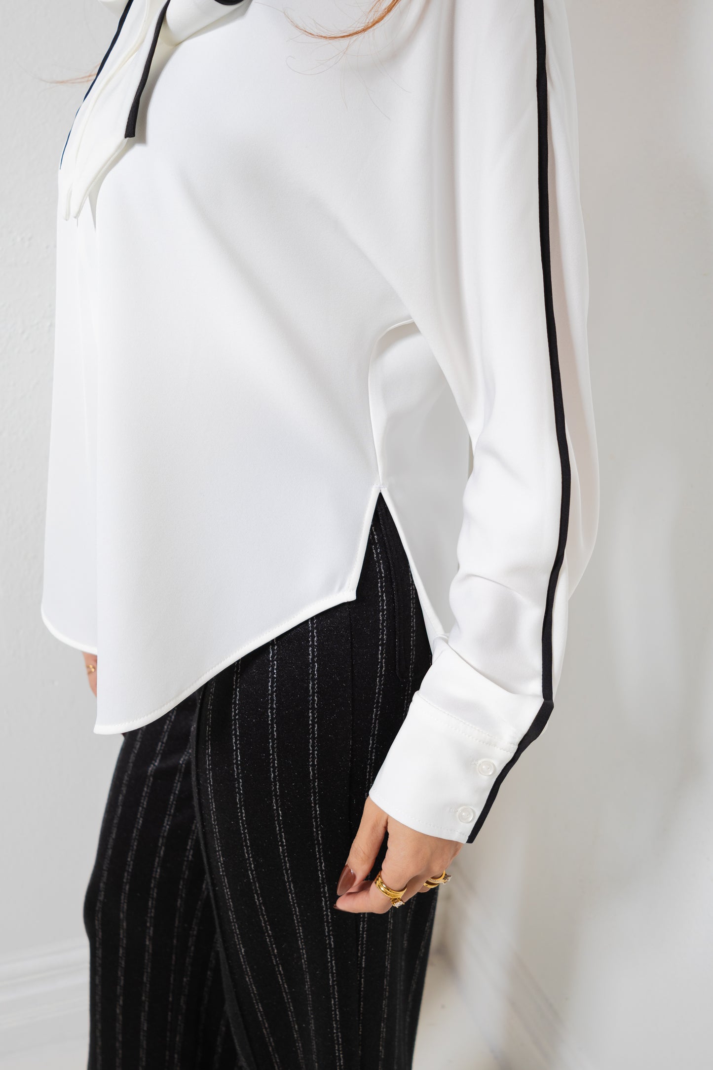 Lysse Daphne Dolman Sleeve Bow Blouse