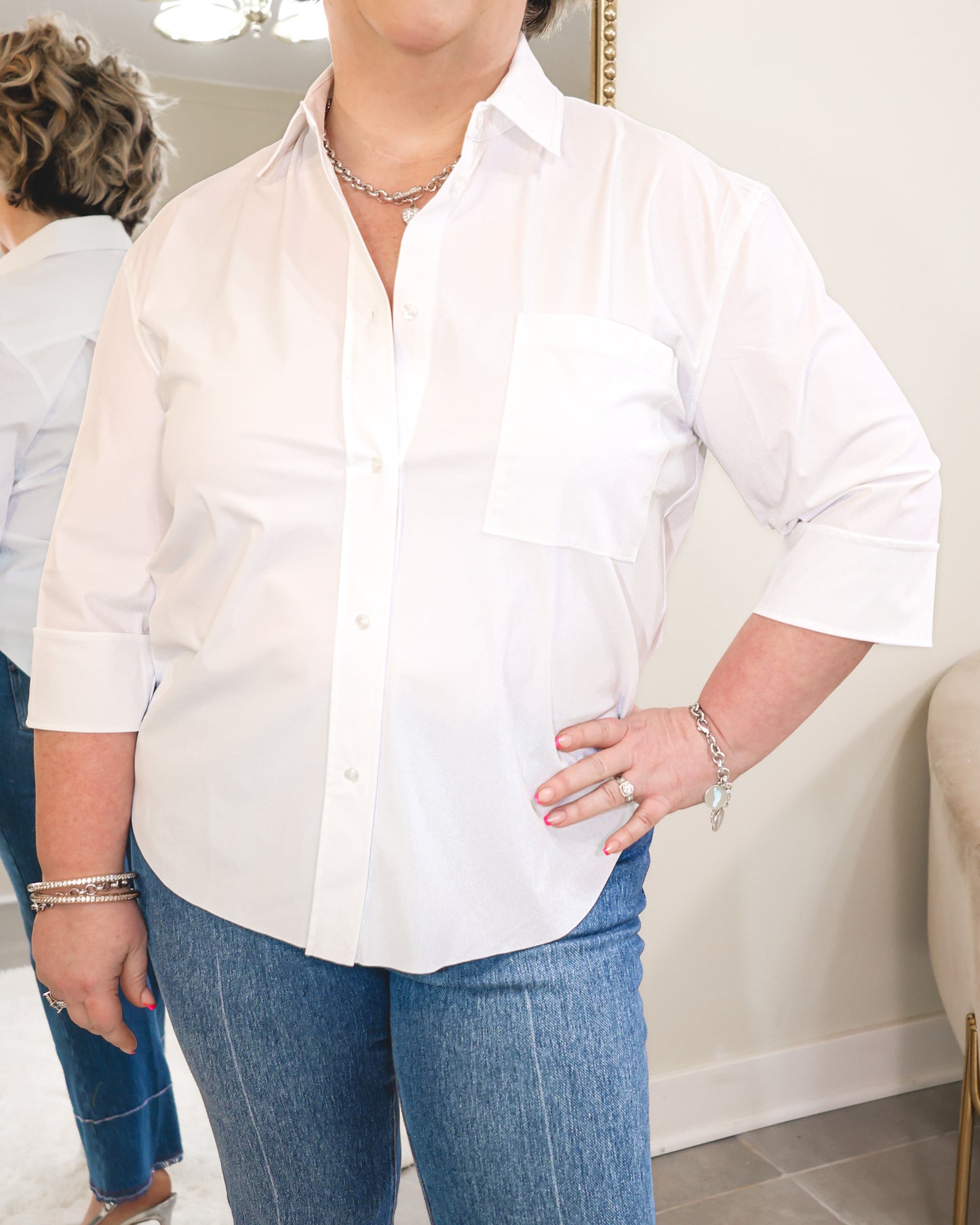 Lysse Sophie 3/4 Sleeve Cropped Top