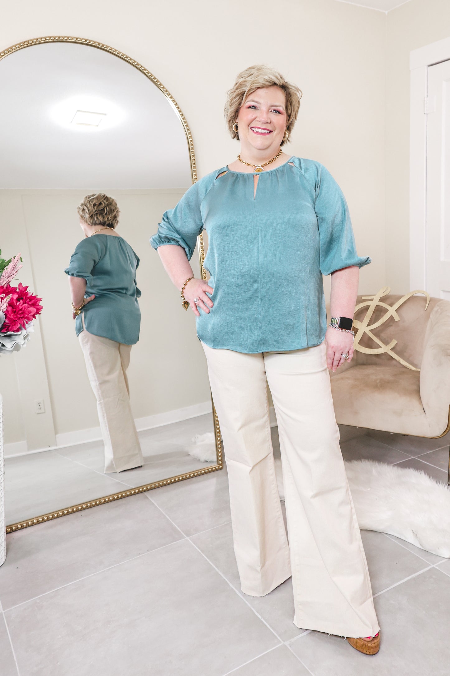 Lysse Dena Cutout Detail Blouse