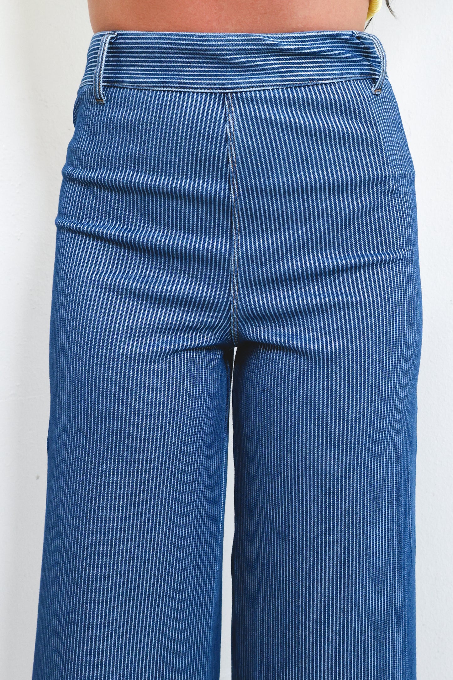 Lysse Erin Pinstripe Wide Leg Jeans