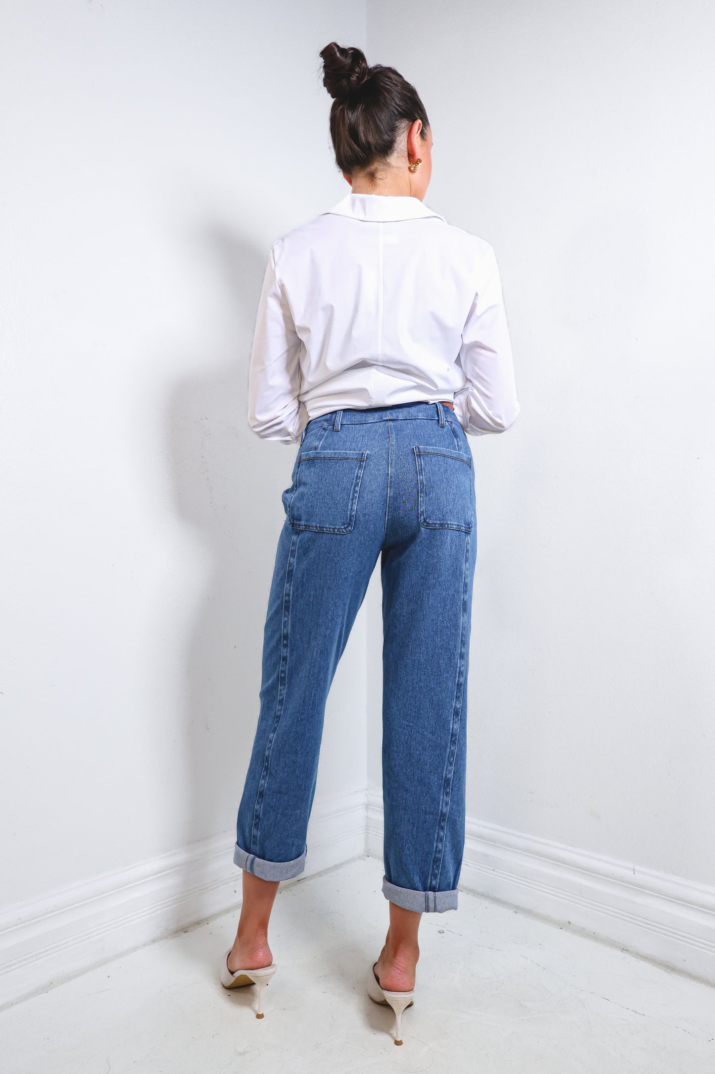 Lysse Winslet Cuffed Baby Barrel Cropped Jeans