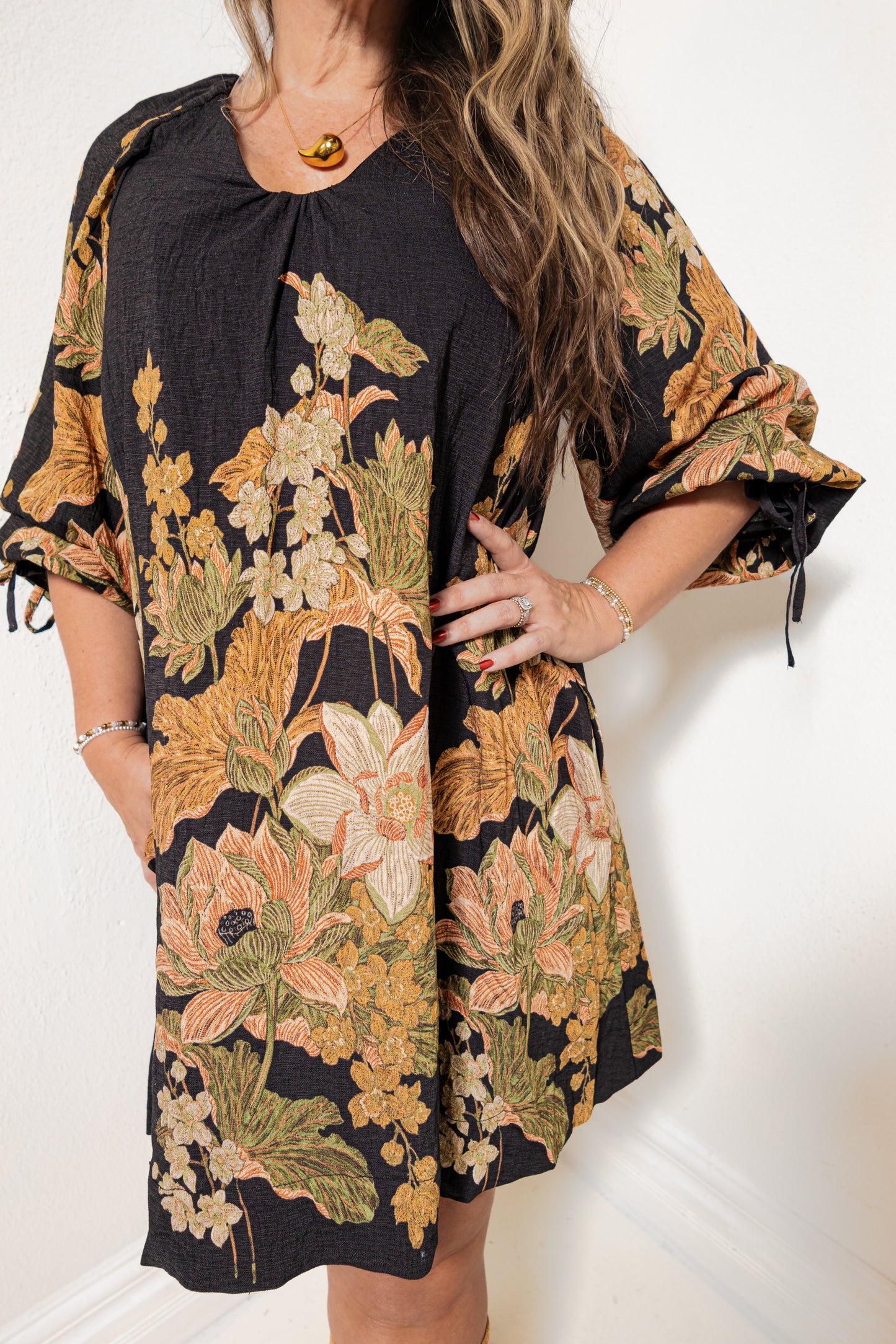 Midnight Heirloom Tunic Dress