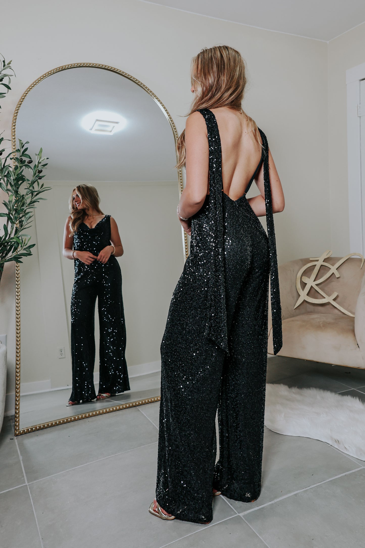 Midnight Muse Sequin Jumpsuit