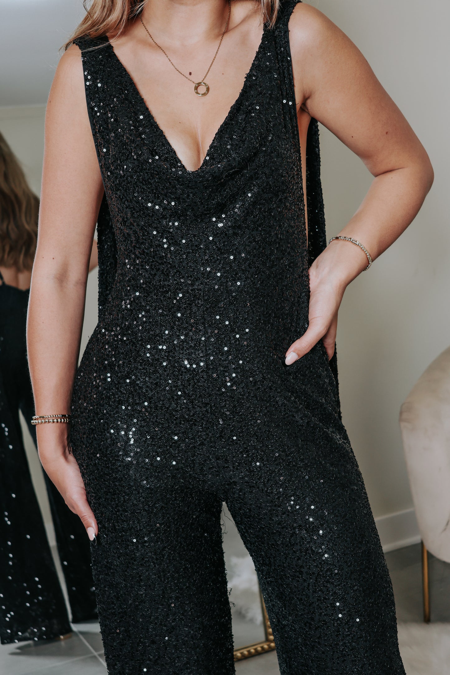 Midnight Muse Sequin Jumpsuit