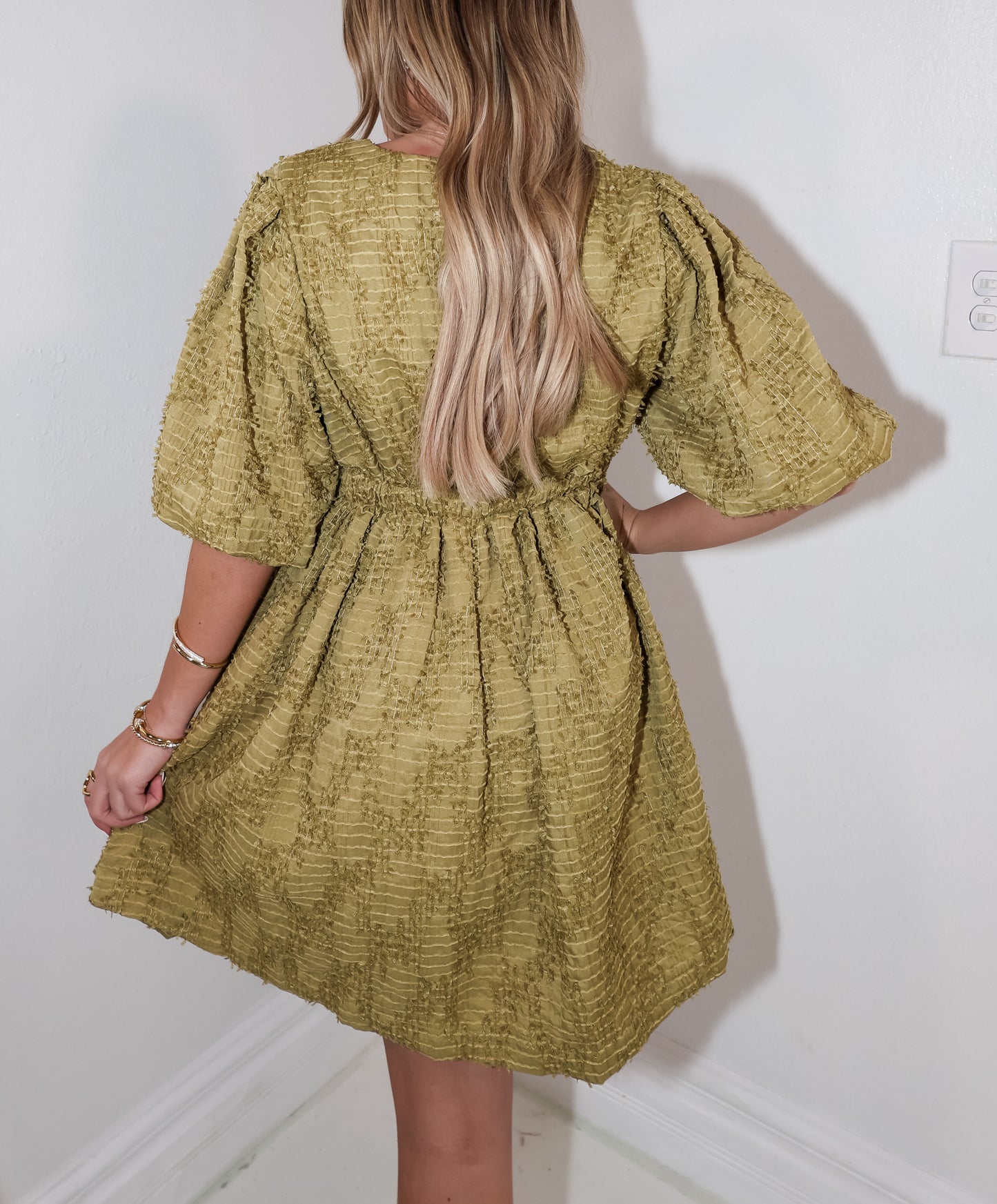 Olive Meadows Front Buckle Dress