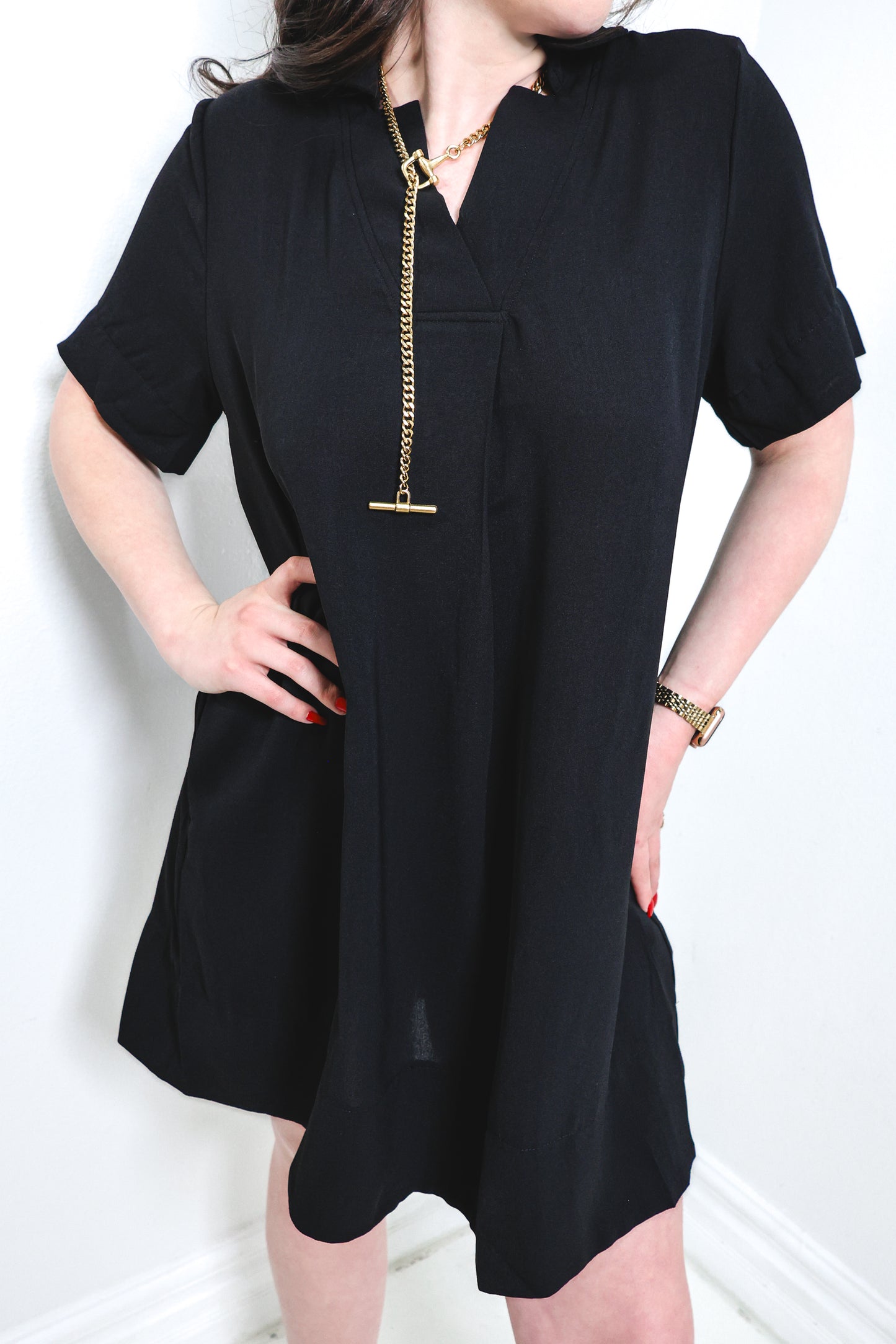 On The Go Collared Mini Dress