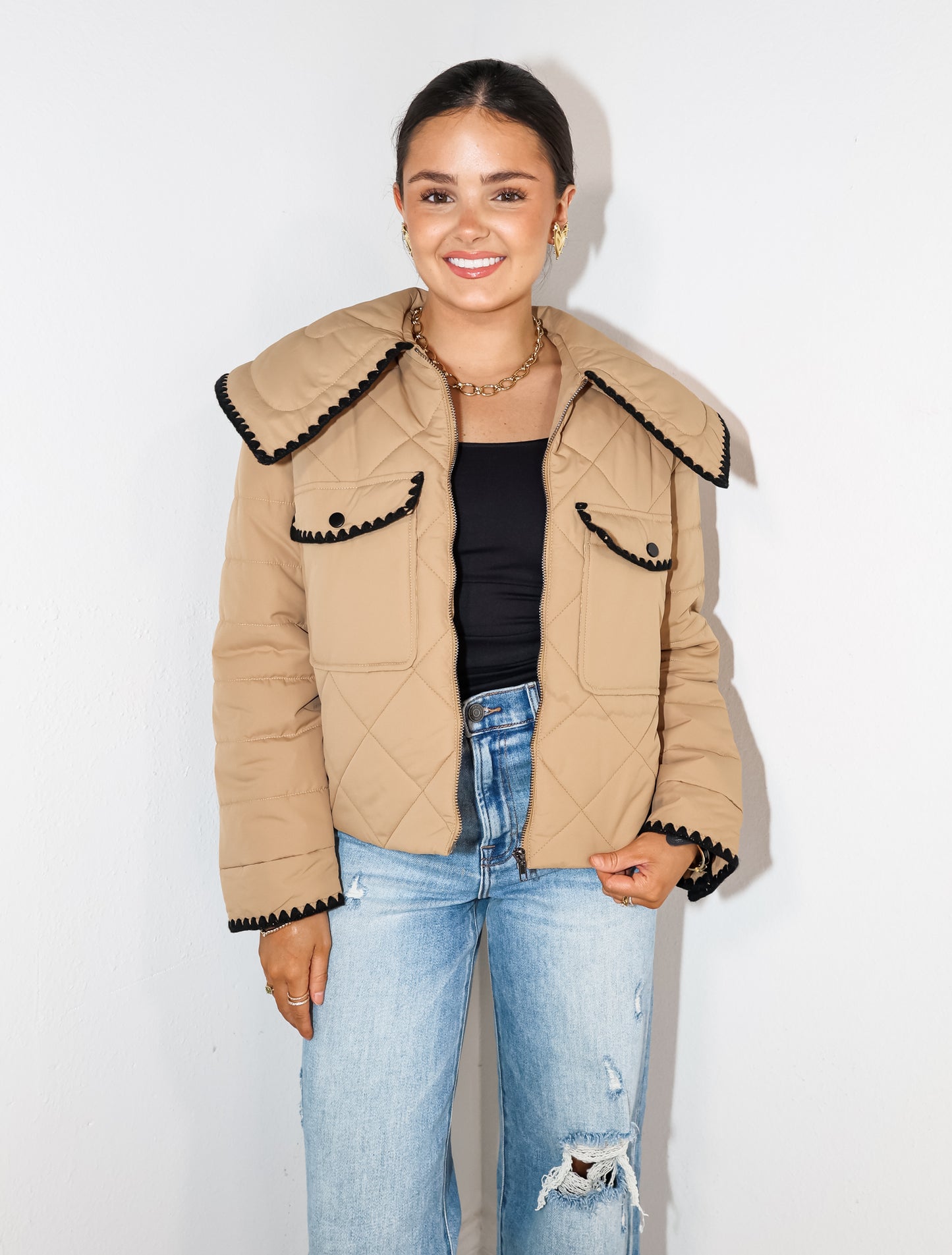Snuggle Up Quilted Puffer Jacket