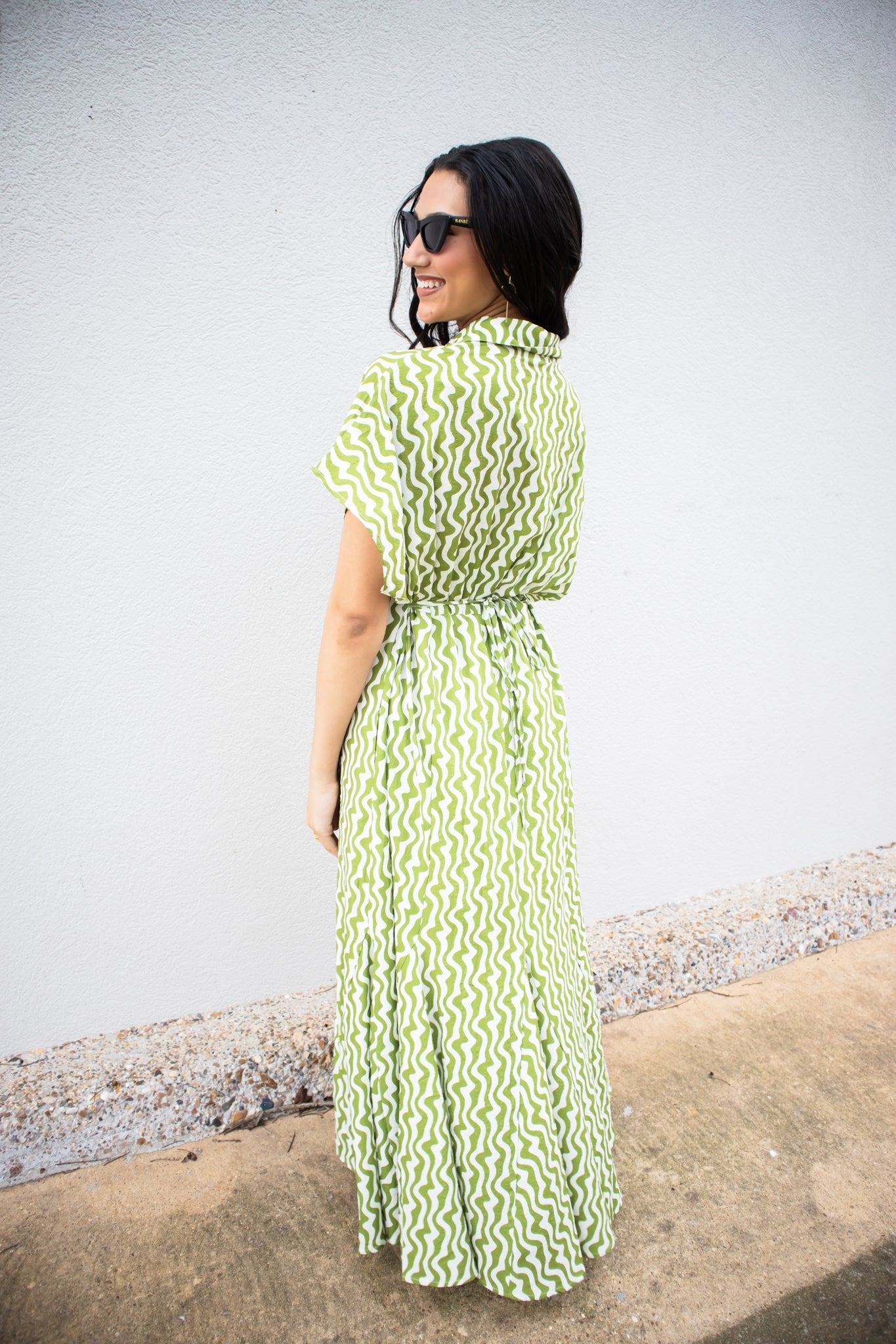 Patterned Button Down Maxi Dress-Dresses-KCoutureBoutique, women's boutique in Bossier City, Louisiana