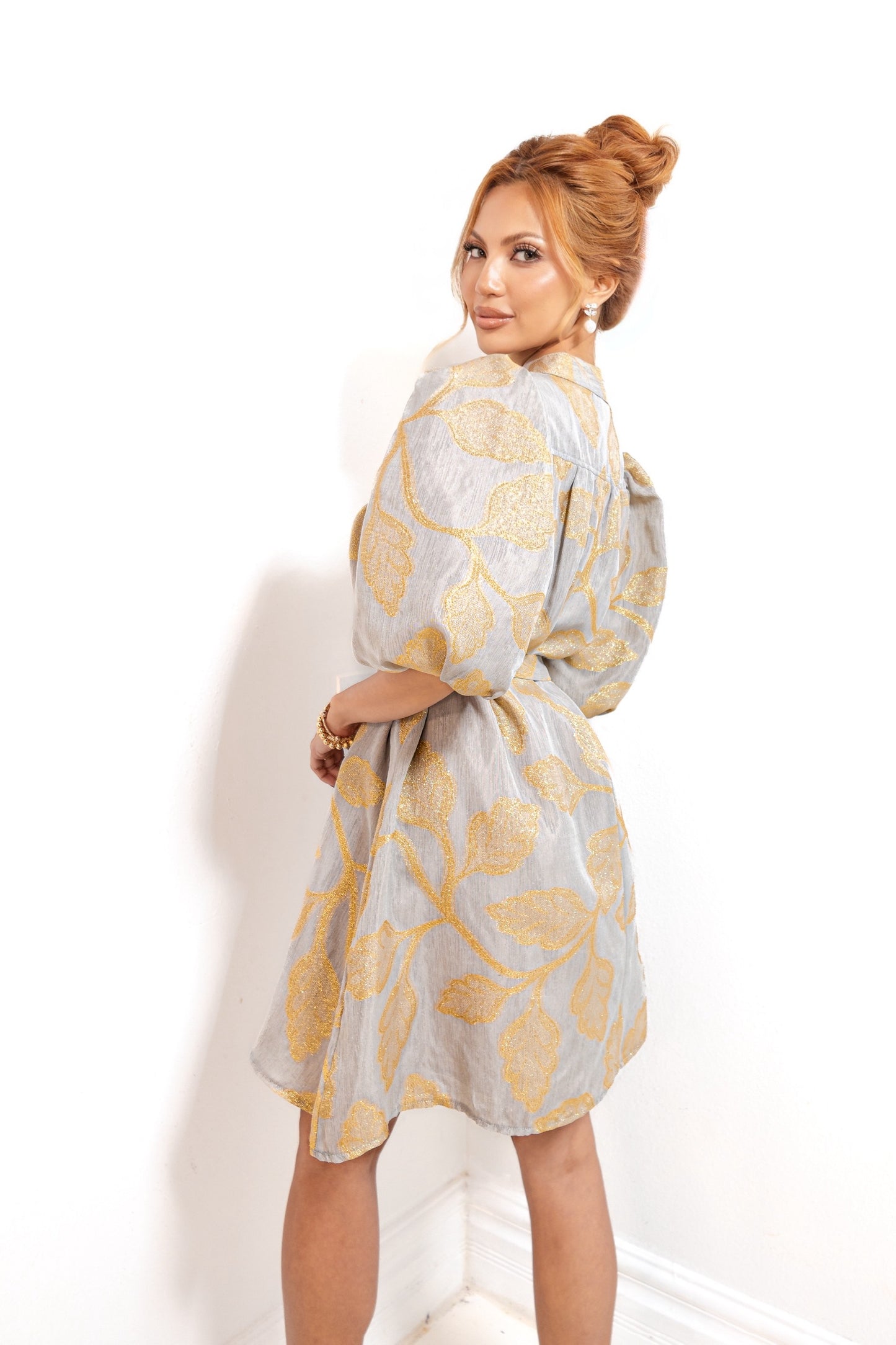 Petals & Poetry Pleated Dress