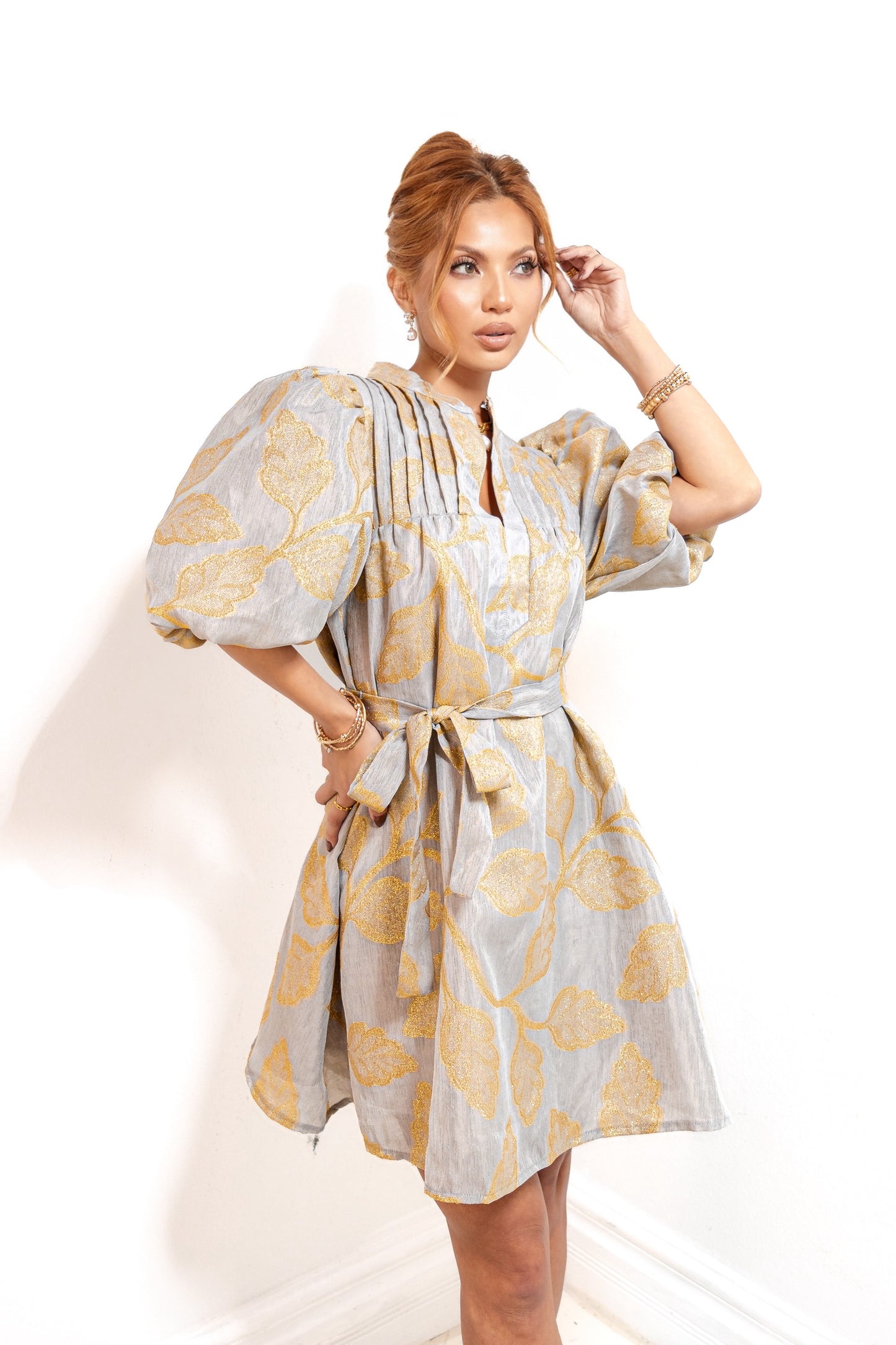 Petals & Poetry Pleated Dress