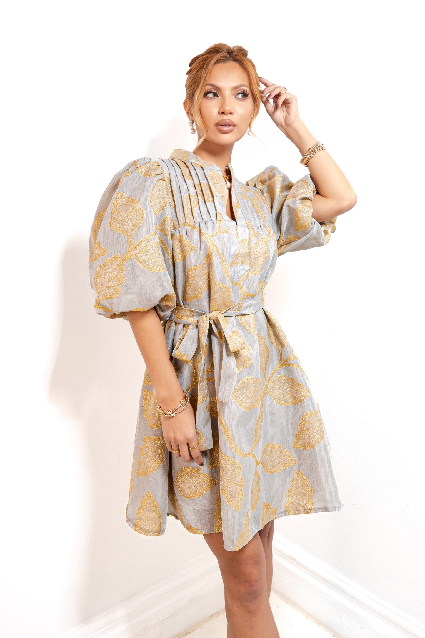 Petals & Poetry Pleated Dress