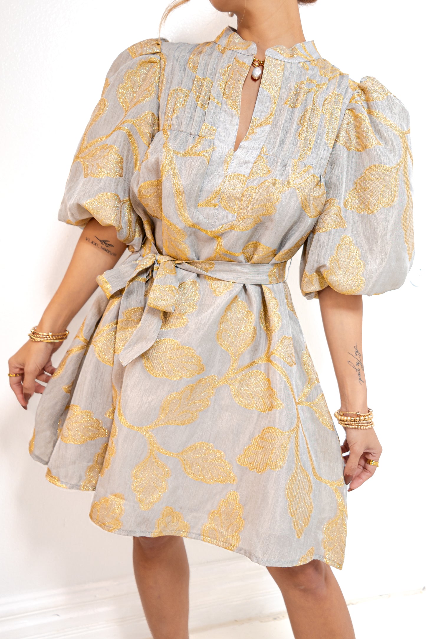 Petals & Poetry Pleated Dress