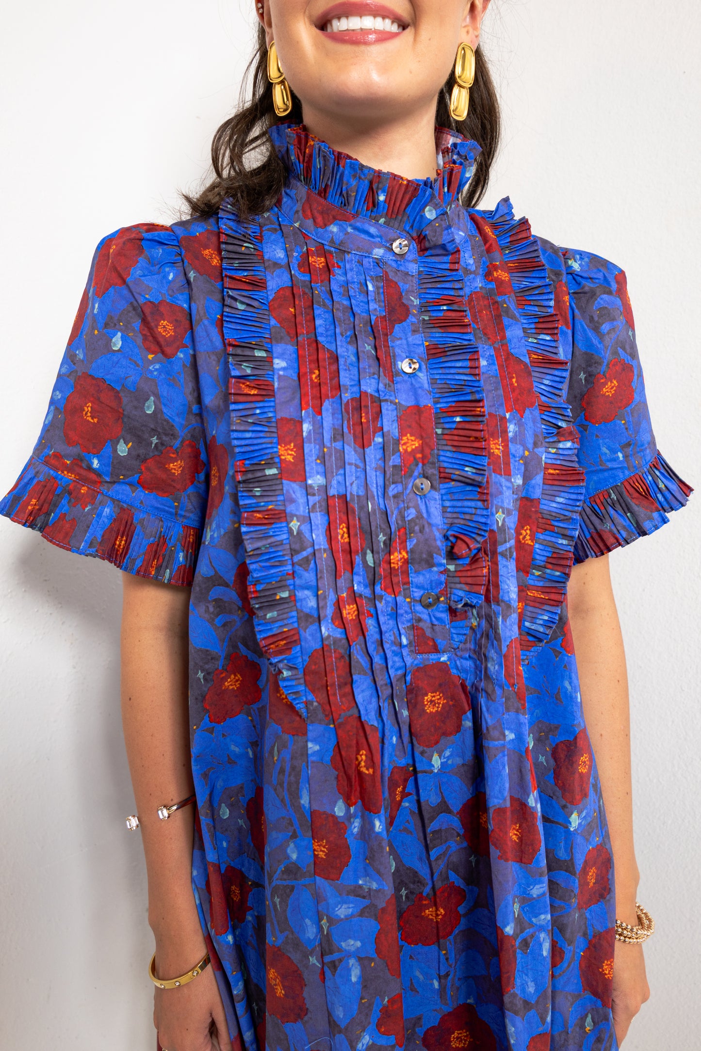 Poppy Parade Collared Mini Dress