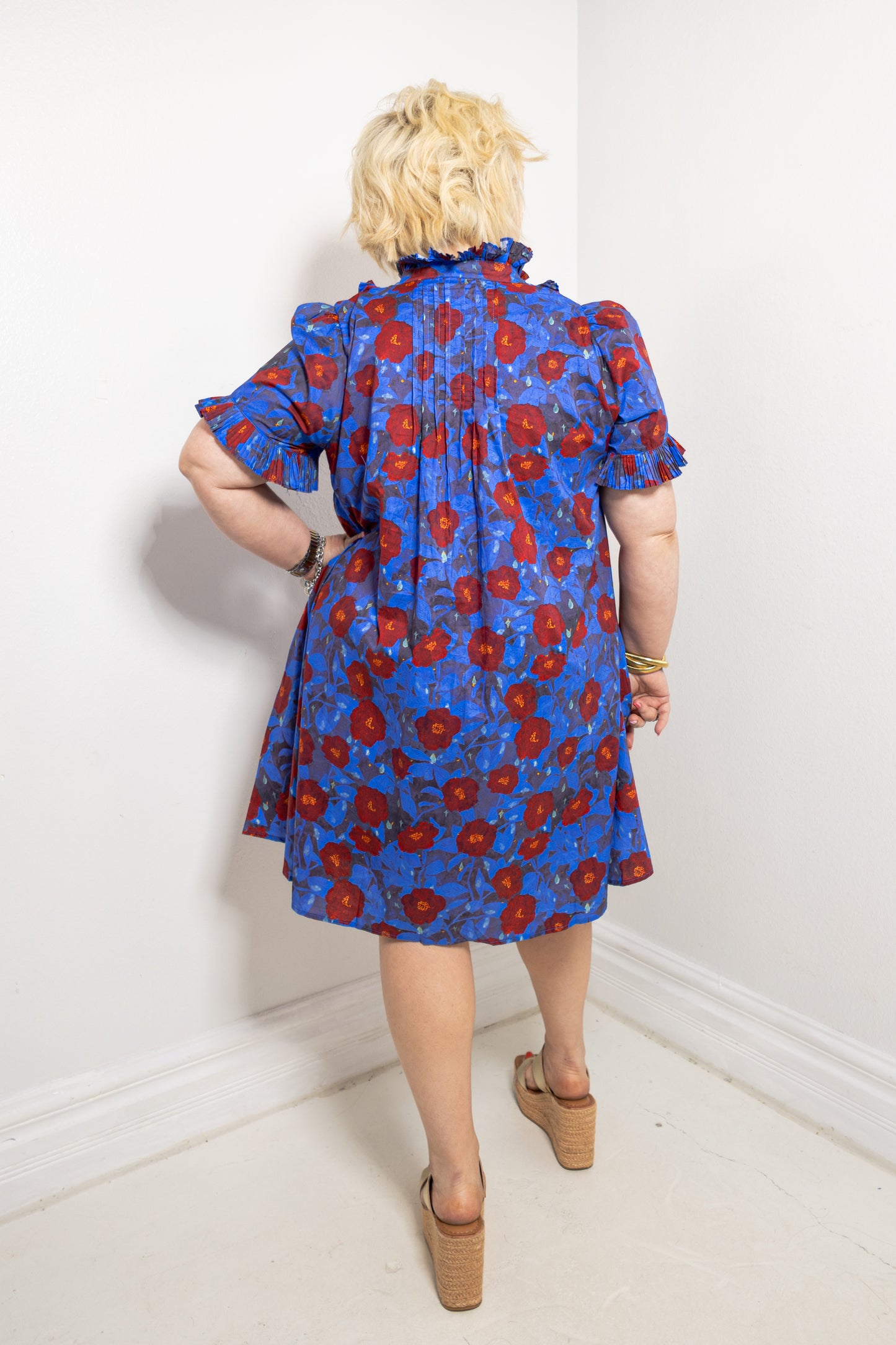 Poppy Parade Collared Mini Dress