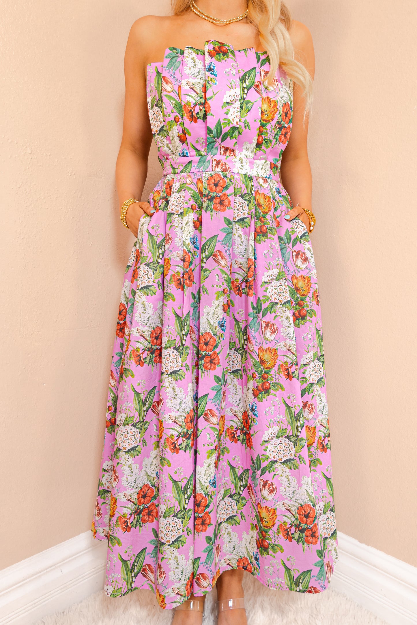 Pretty in Petals Midi Dress