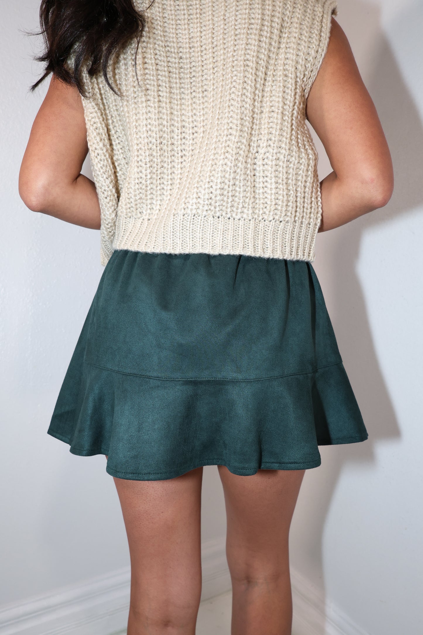 Asymmetrical Flare Mini Skort