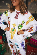 Queen Of Sparkles Scattered Nutcracker Sweatshirt-Sweatshirt-KCoutureBoutique, women's boutique in Bossier City, Louisiana