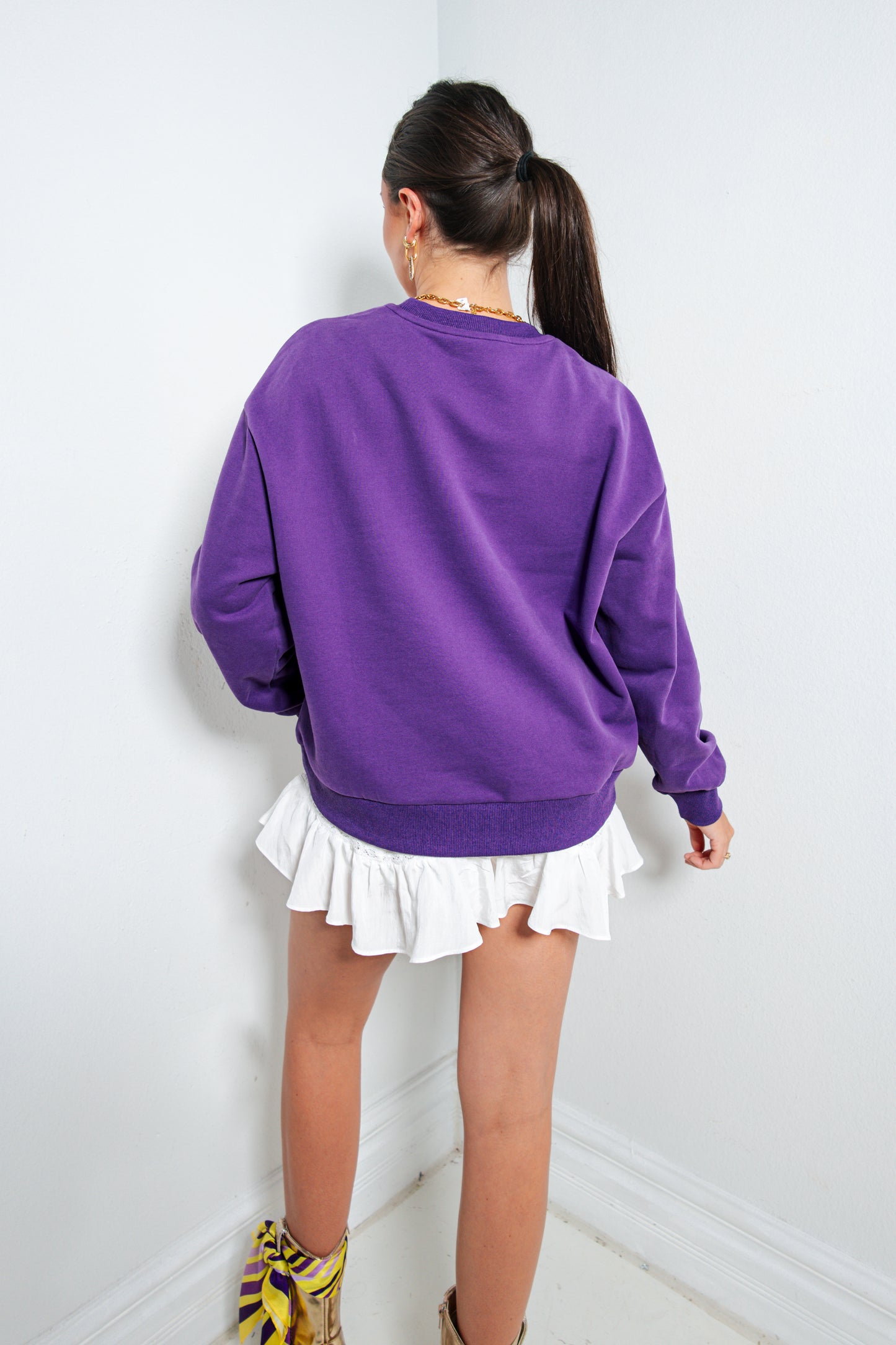 Queen of Sparkles LSU Metallic Icons Sweatshirt