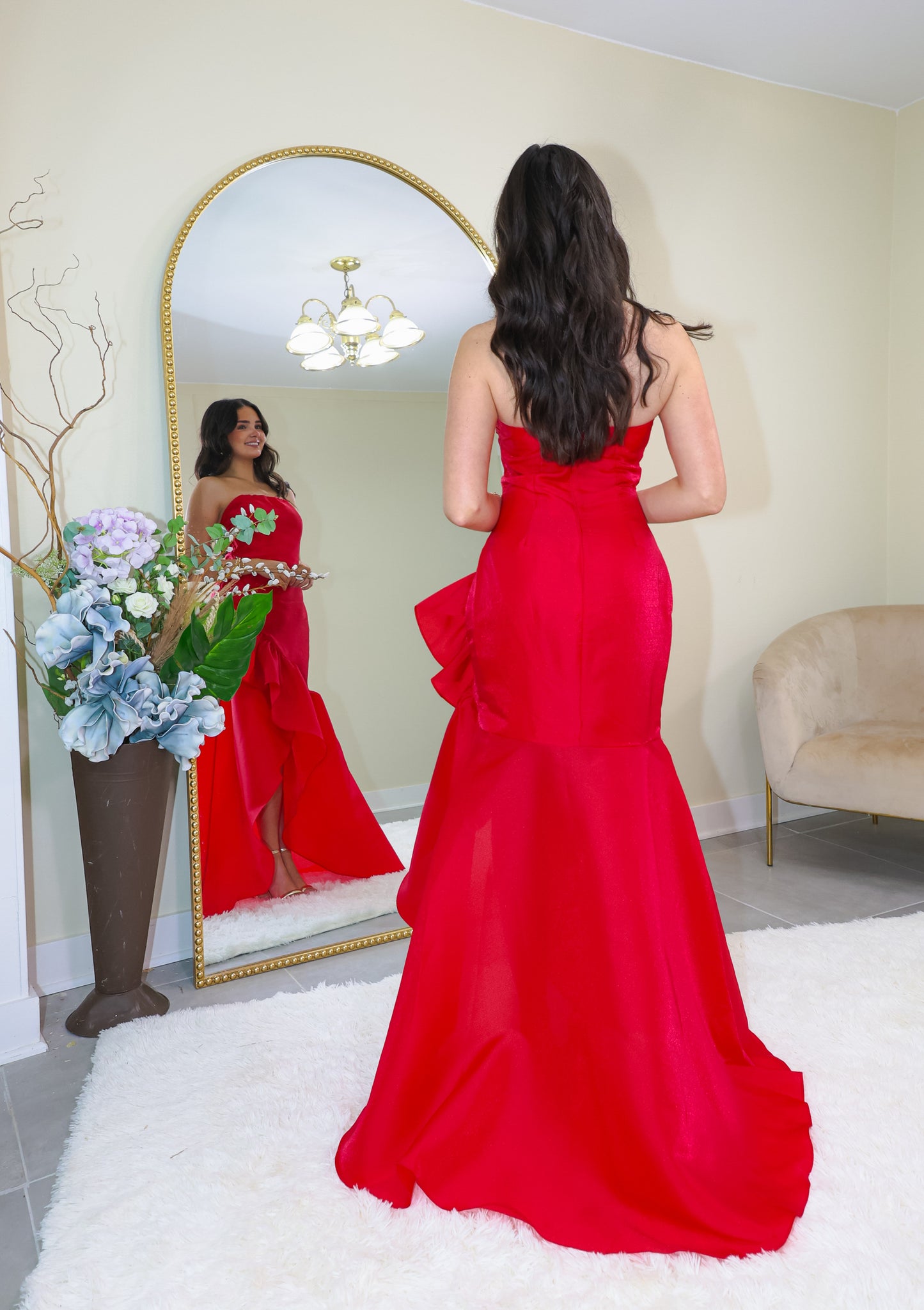 Radiant Rouge Gown