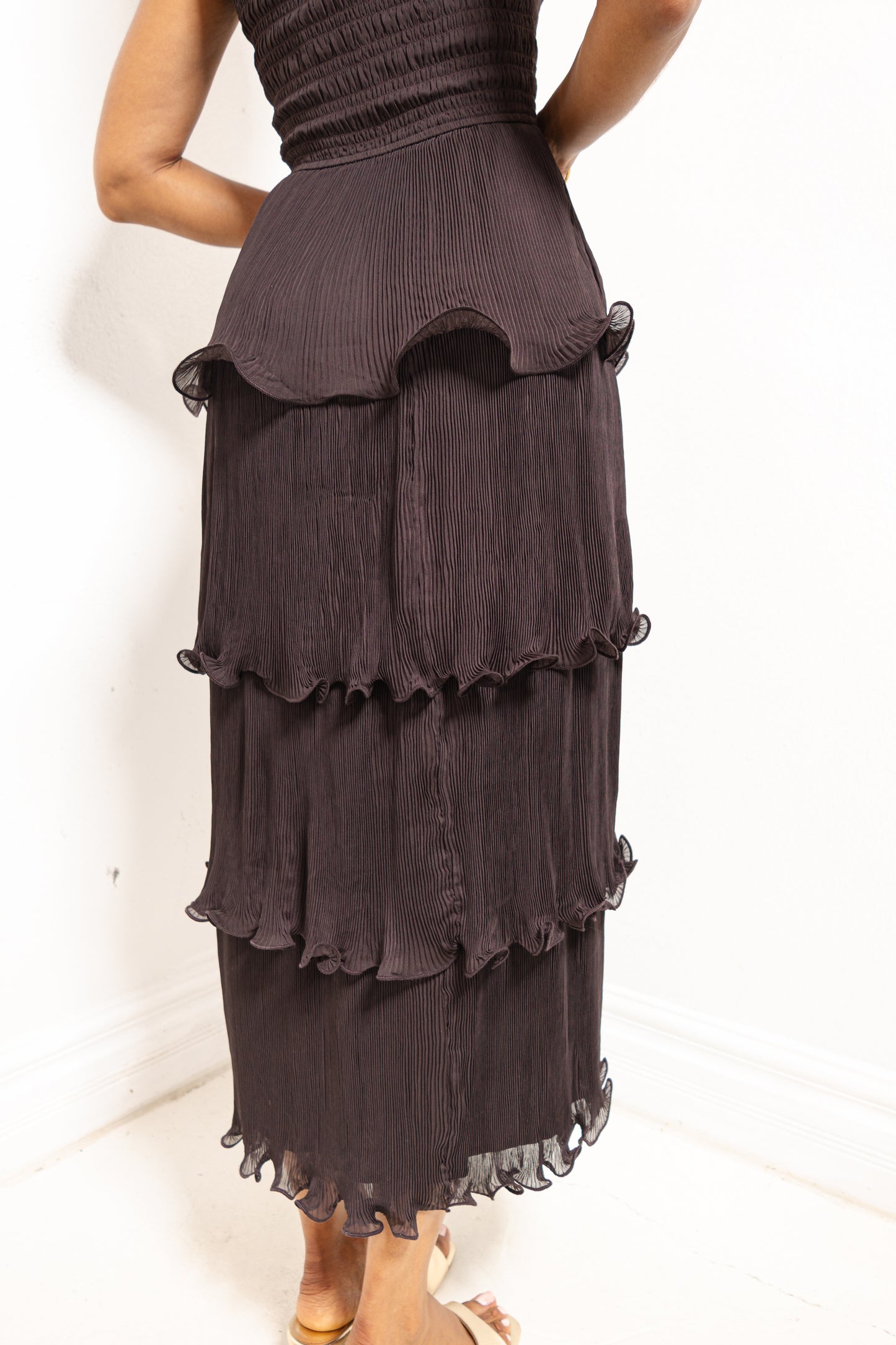 Reset Flora Ruffled Maxi Dress