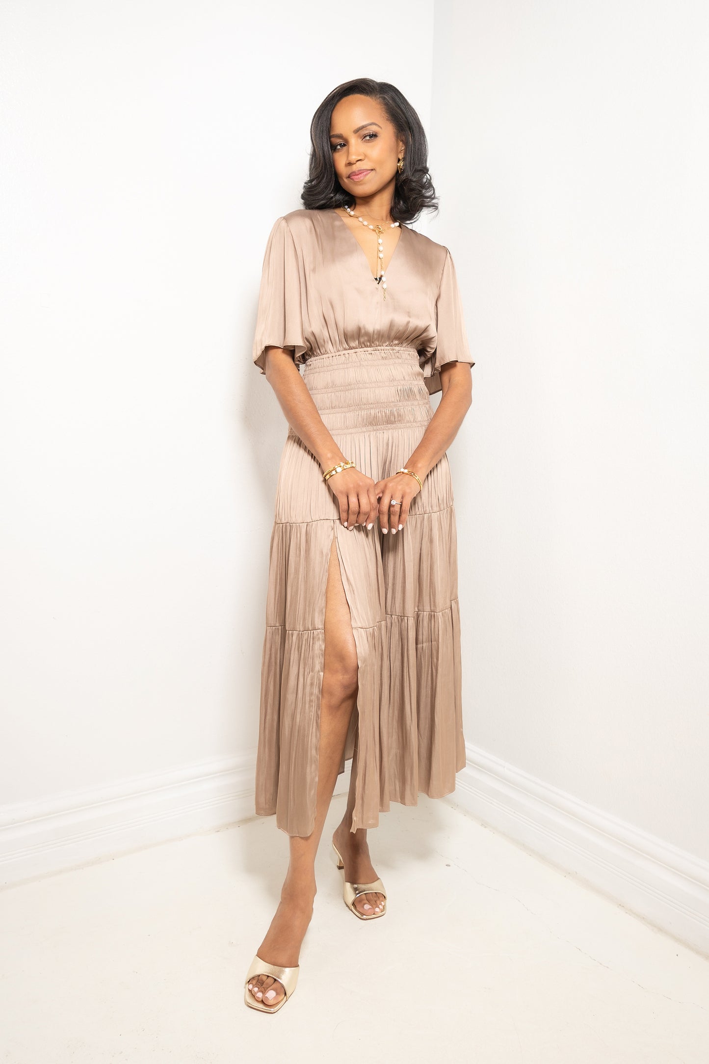 Reset Samantha Satin Maxi Dress