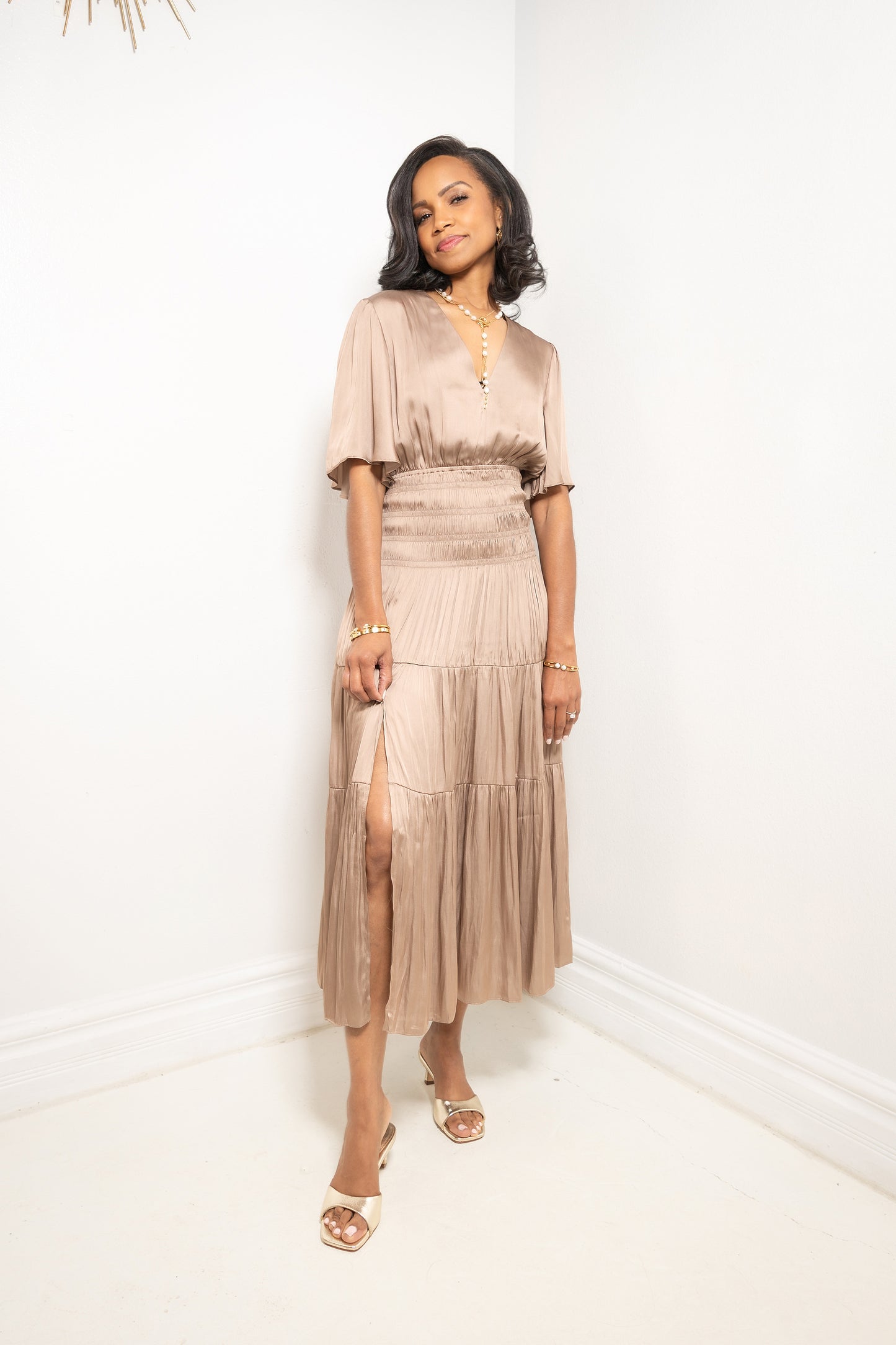 Reset Samantha Satin Maxi Dress