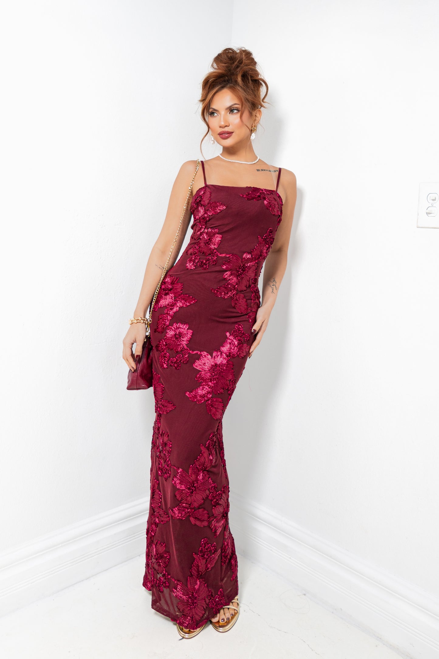 Rose Reverie Maxi Dress