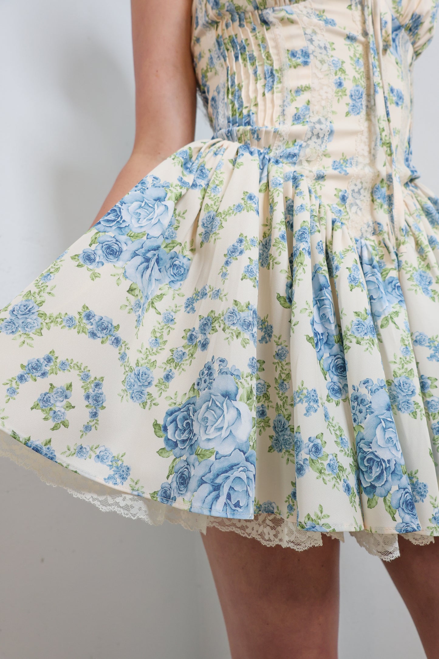 Rosette Romance Corset Mini Dress