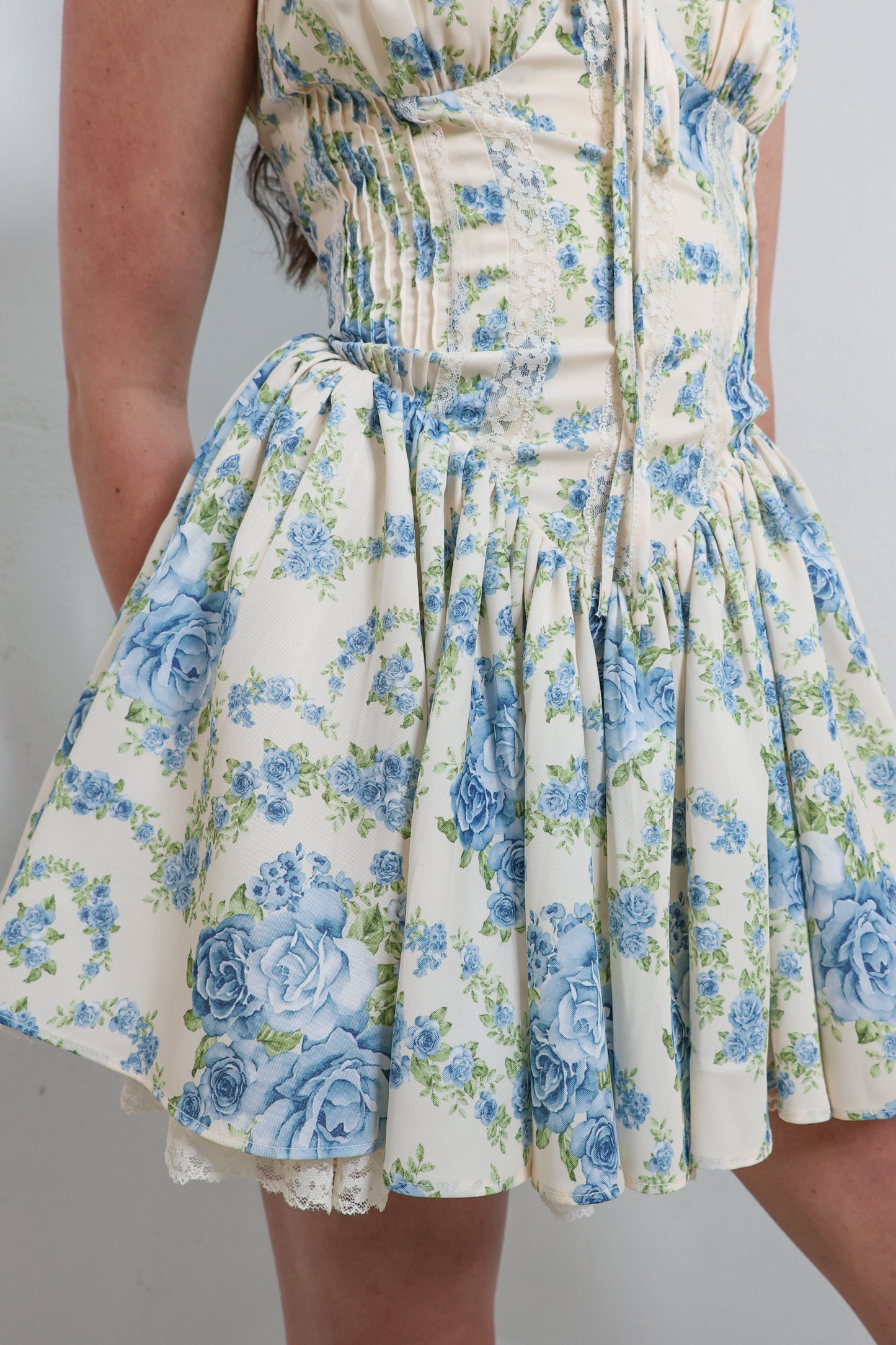 Rosette Romance Corset Mini Dress