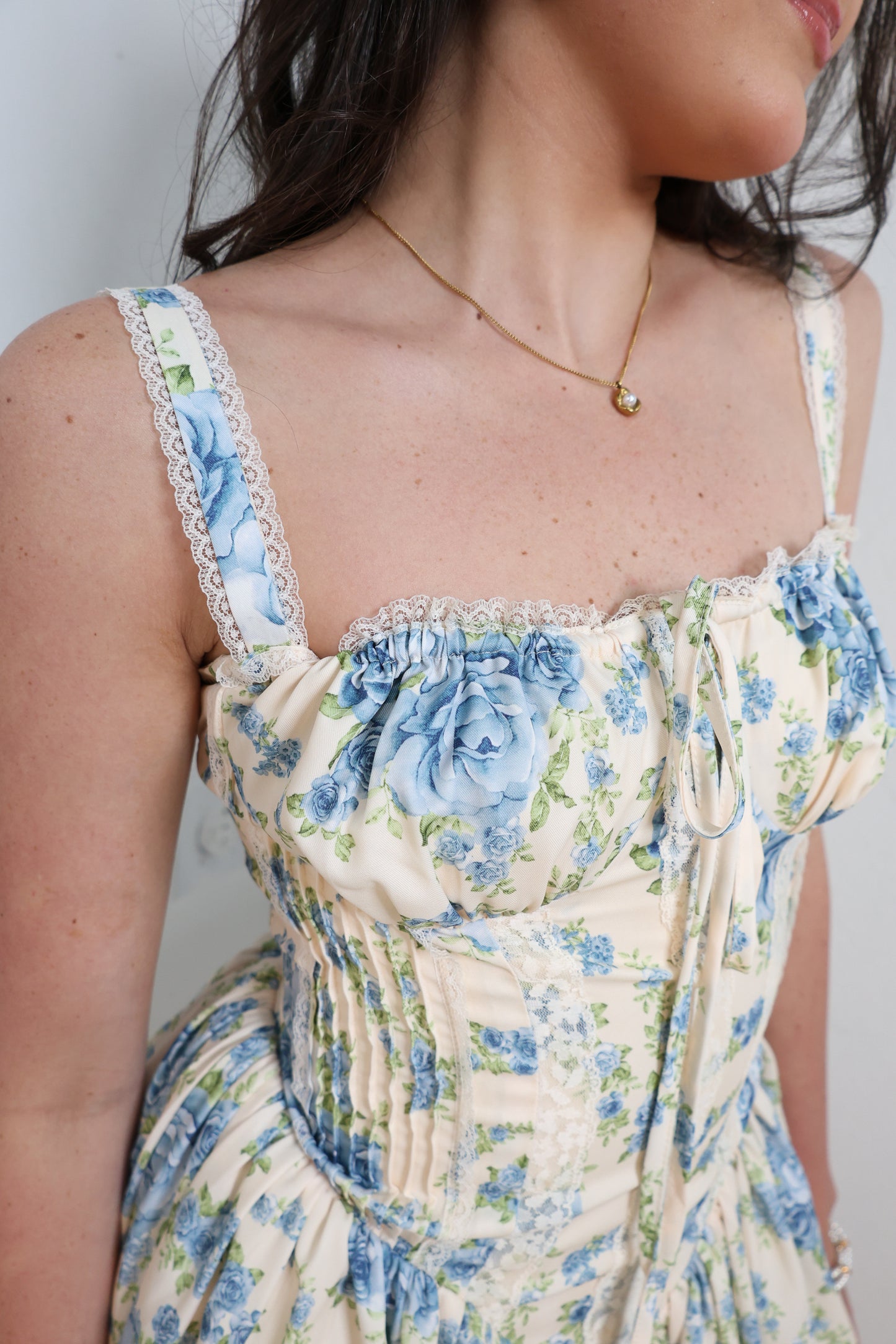 Rosette Romance Corset Mini Dress