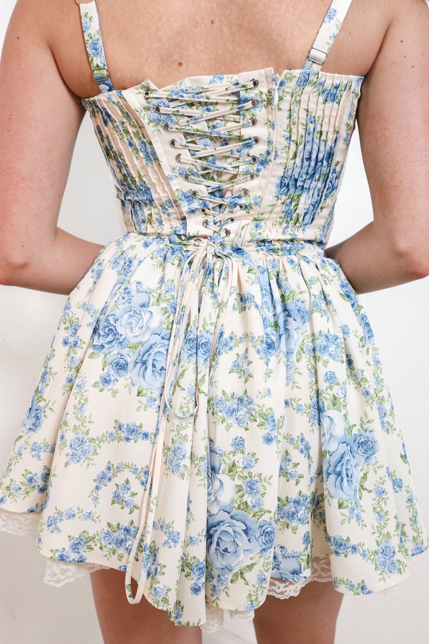 Rosette Romance Corset Mini Dress