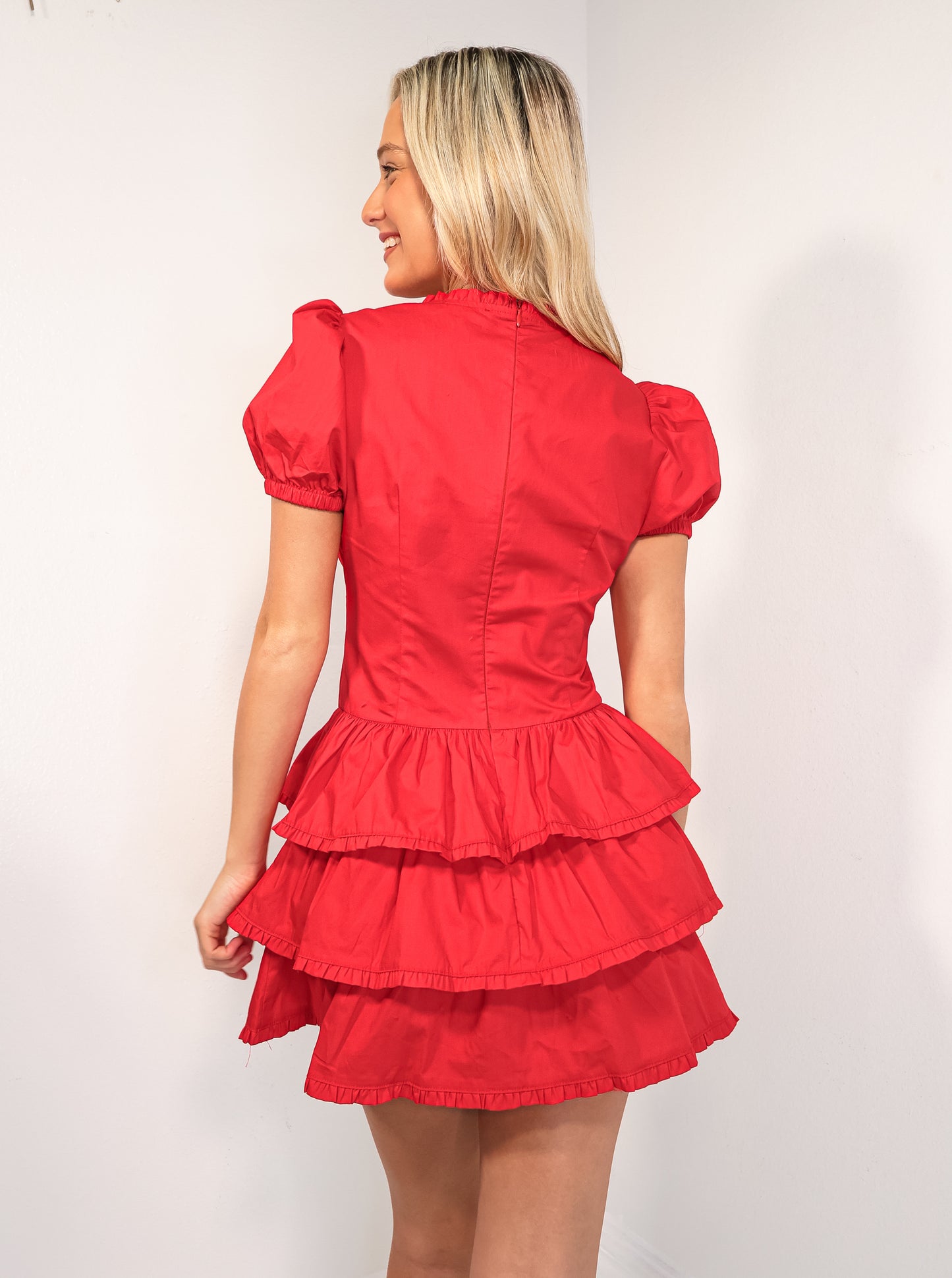 Ruffle Rush Tiered Mini Dress