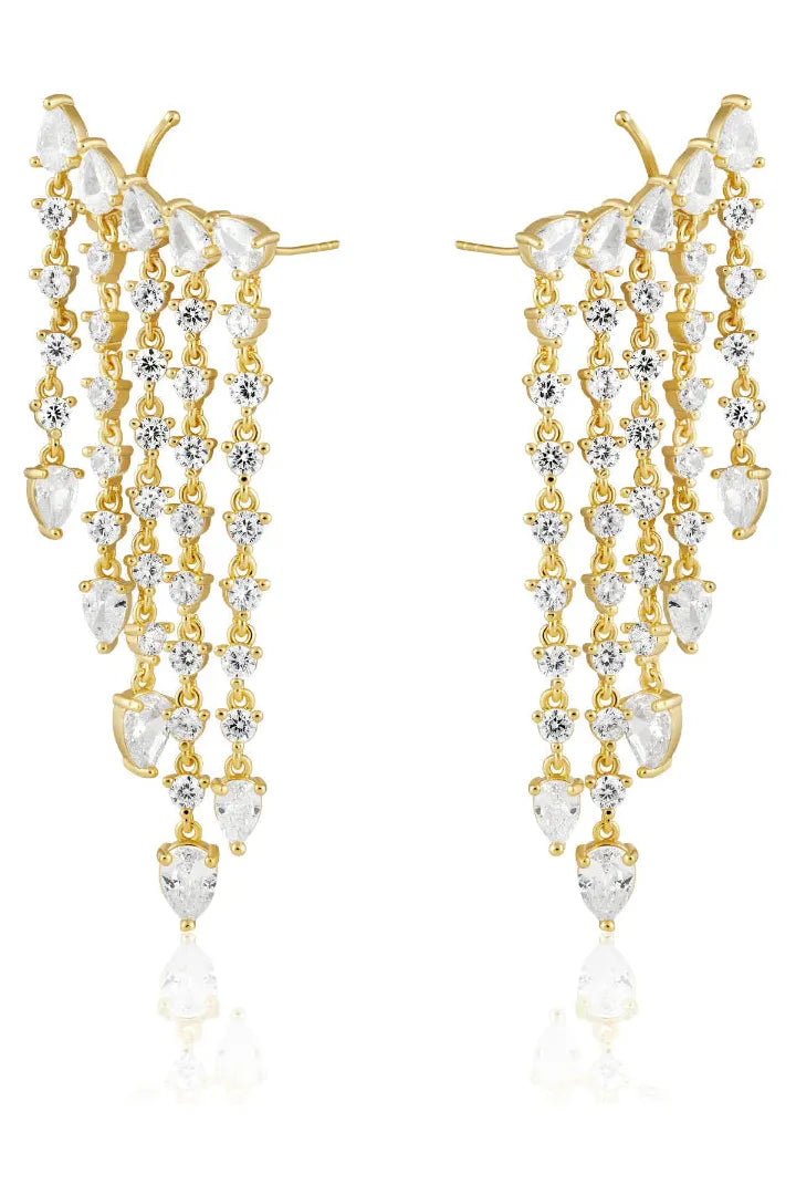 Sahira Raven Statement Earrings-Earrings-KCoutureBoutique, women's boutique in Bossier City, Louisiana