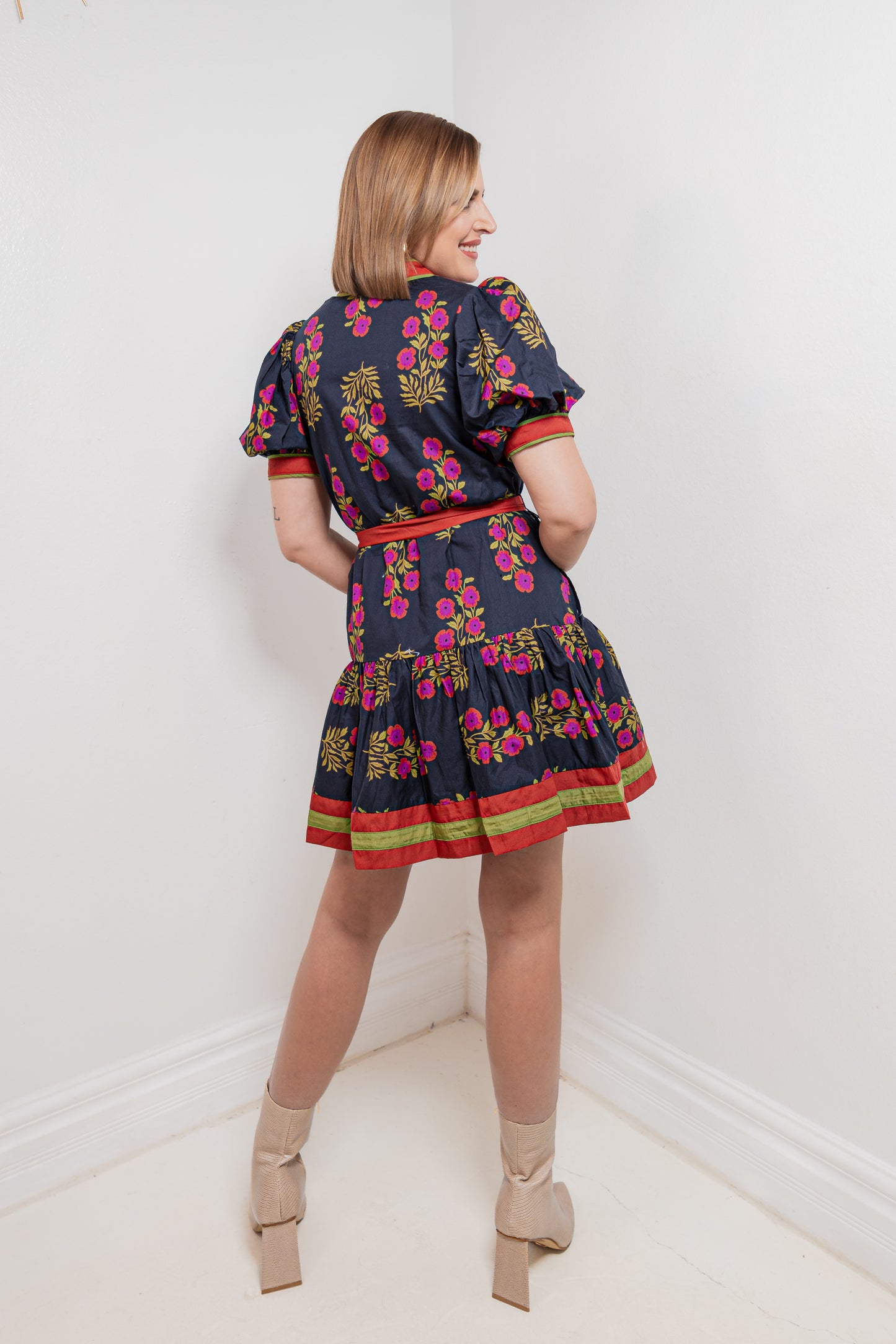 Scarlet Meadow Button Down Mini Dress
