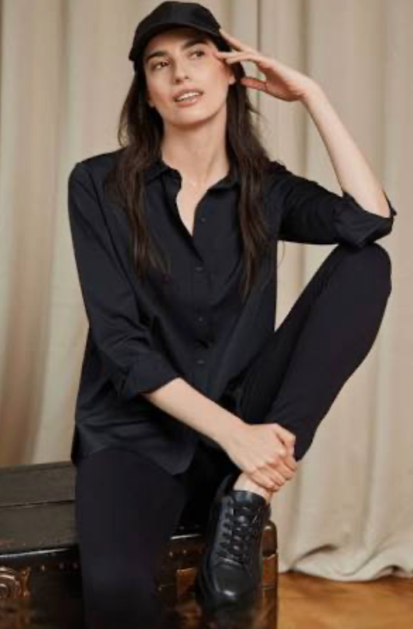 Lysse Connie Slim Button Down Top